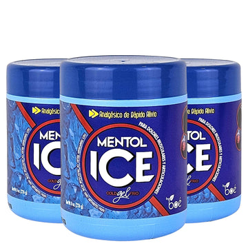 BOÉ COSMETICS Mentol Ice Cold Gel 8 oz (3 Pack) Pain Relief Gel for Muscles & Joints – Fast-Acting Analgesic for Arthritis, Back Pain, Cramps, Sprains & Headaches – Non-Greasy & Quick Absorption BOÉ COSMETICSAu supplements
