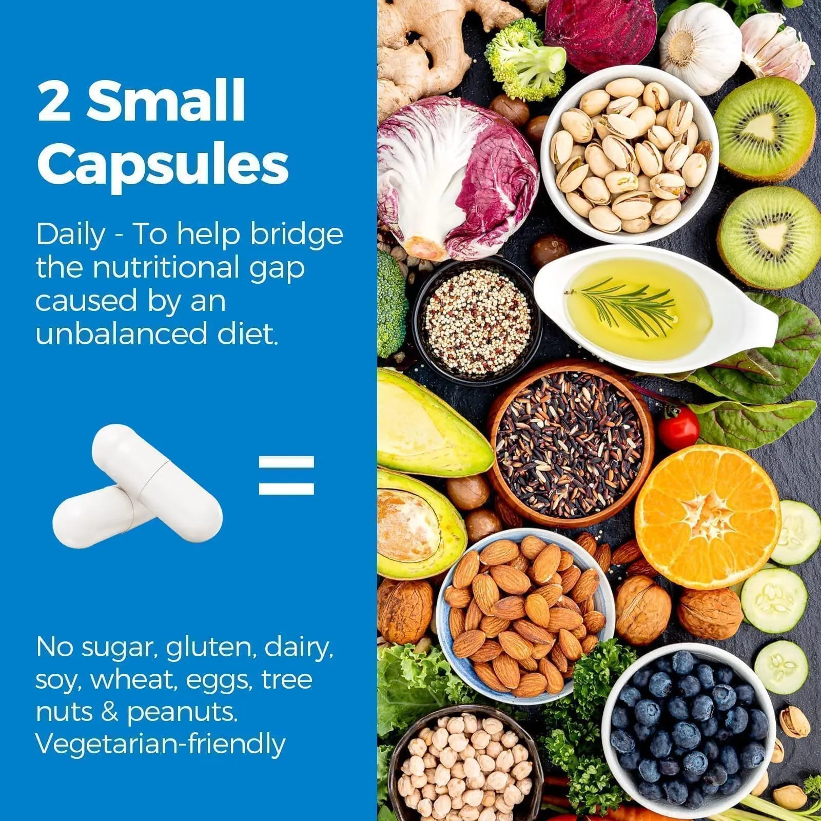 Vitalibre 6 in 1 Magnesium Complex for Women Men, 260mg Elemental Magnesium | Max Absorption | Chelated Magnesium Supplement for Bone, Relaxation & Nerves Support | Non-GMO, 120 Vegan Capsules Vitalibrenz supplements