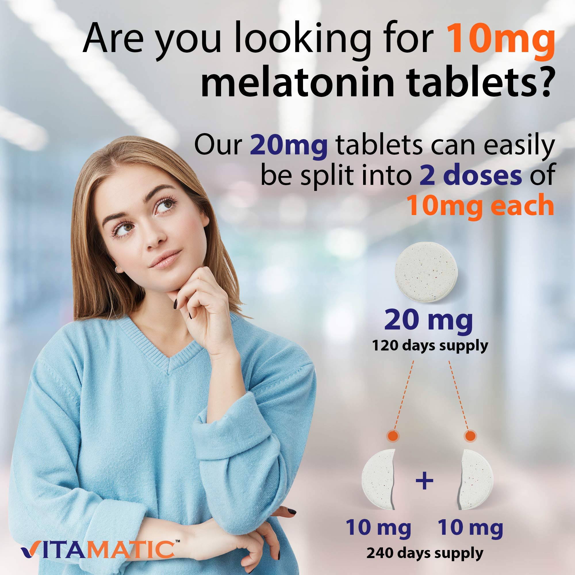 Vitamatic 2 Pack Melatonin 20mg Fast Dissolve 120 Tablets - Natural Berry VitamaticAu supplements