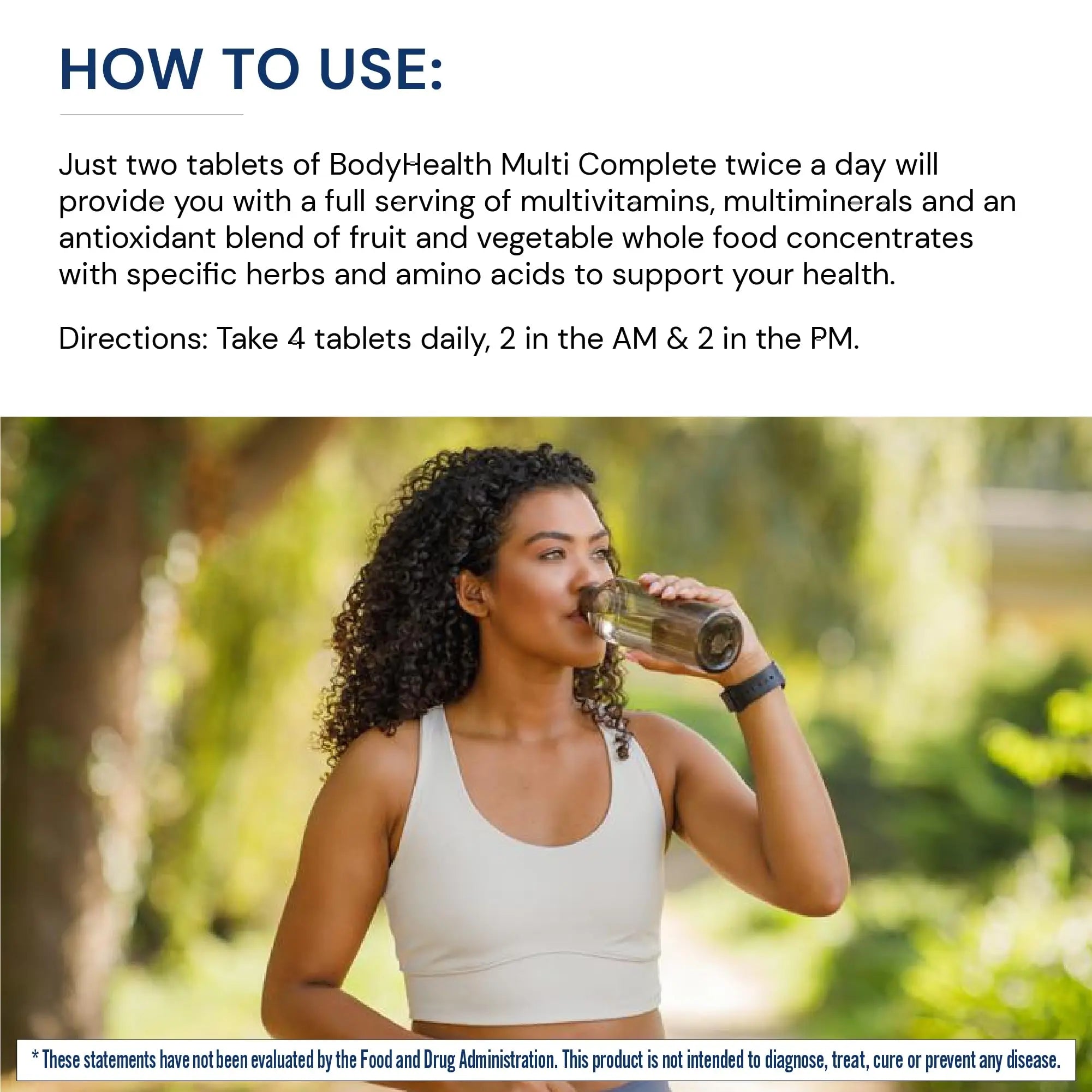BodyHealth Multi Complete (120 Ct) Daily Multivitamin for Men and Women with Whole Foods, Minerals, Antioxidants, Organic Green Food Concentrates, and Liver Detox Extracts, Non GMO BodyHealthnz supplements