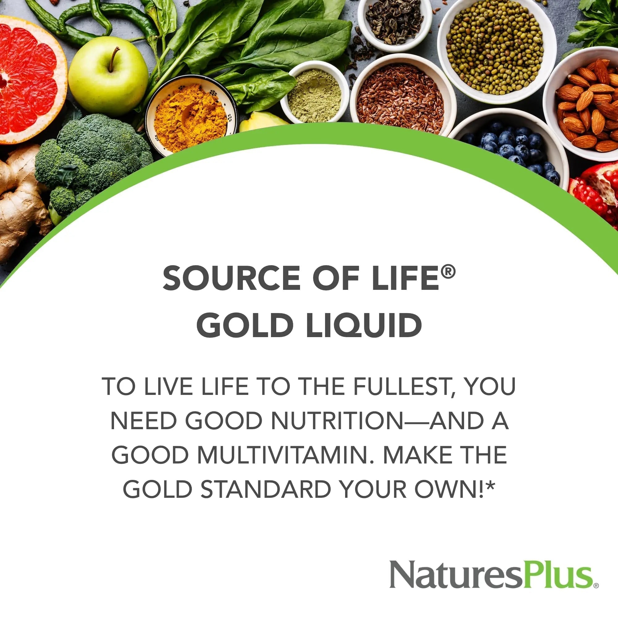 NaturesPlus Source of Life Gold Multivitamin Liquid - 30 oz - with Vitamins D3, B12 & K2 - Blood, Bone & Immune Support - Vegetarian & Gluten Free - 30 Servings NaturesPlusAu supplements