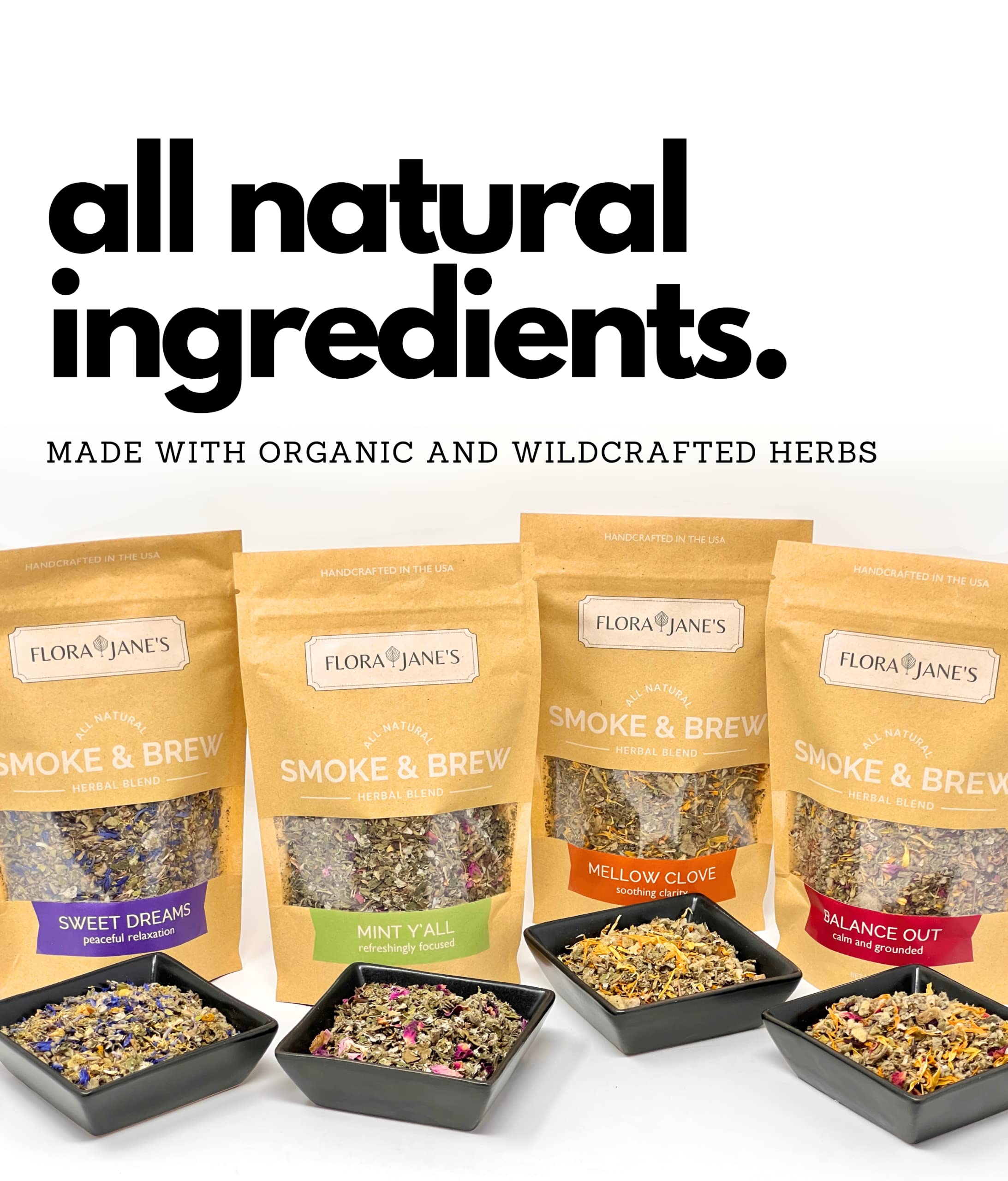 Smoke & Brew - Sweet Dreams Blend for Relaxation and Sleep - Caffiene Free Tea and Smoke Blend Flora Jane'sAu supplements