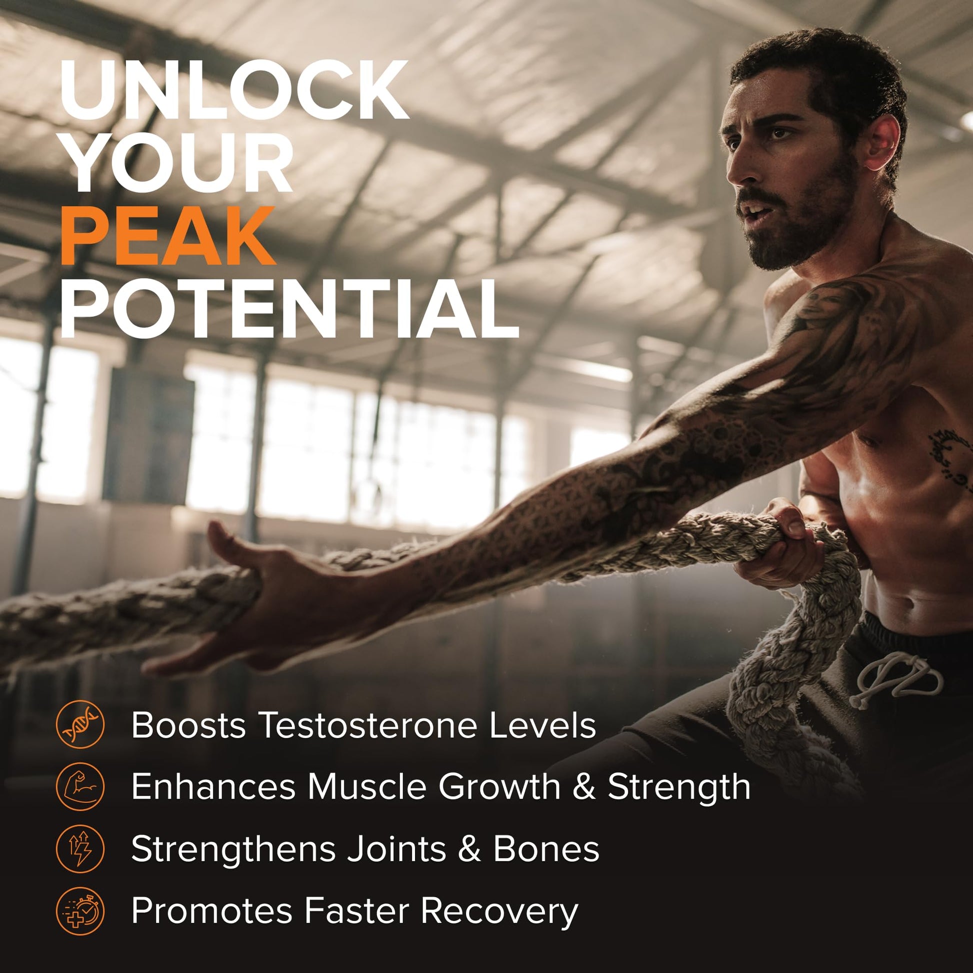 STRIVLABS Peak Potential 12-in-1 Testosterone Support for Men – Natural Strength, Energy & Muscle Builder with Tongkat Ali, Ashwagandha & Fenugreek – 90 Capsules STRIVLABSAu supplements