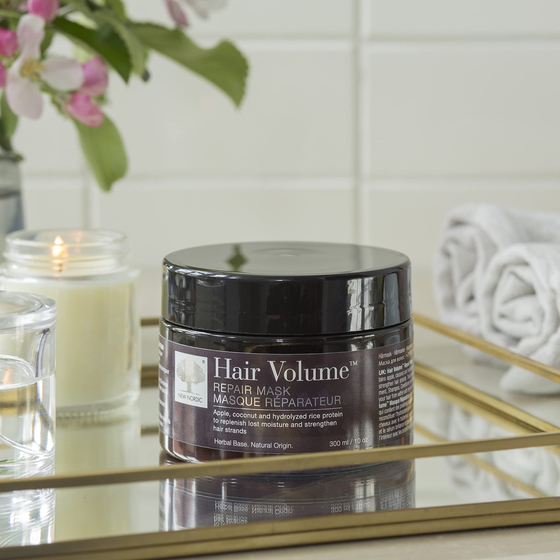 NEW NORDIC Hair Volume Repair Mask for Dry Damaged Hair & Natural Growth, Rebuild Moisture Balance, Volumize & Strengthen, 10 oz NEW NORDICAu supplements