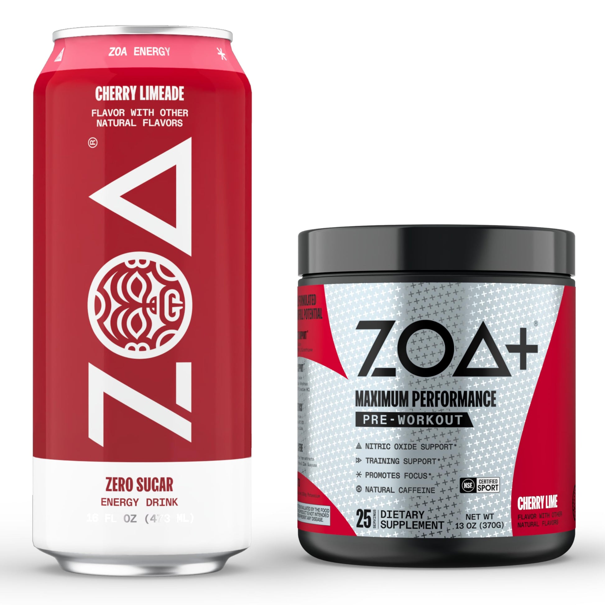 ZOA Energy Drink & Pre-Workout Powder Bundle, Cherry Limeade ZOAAu supplements