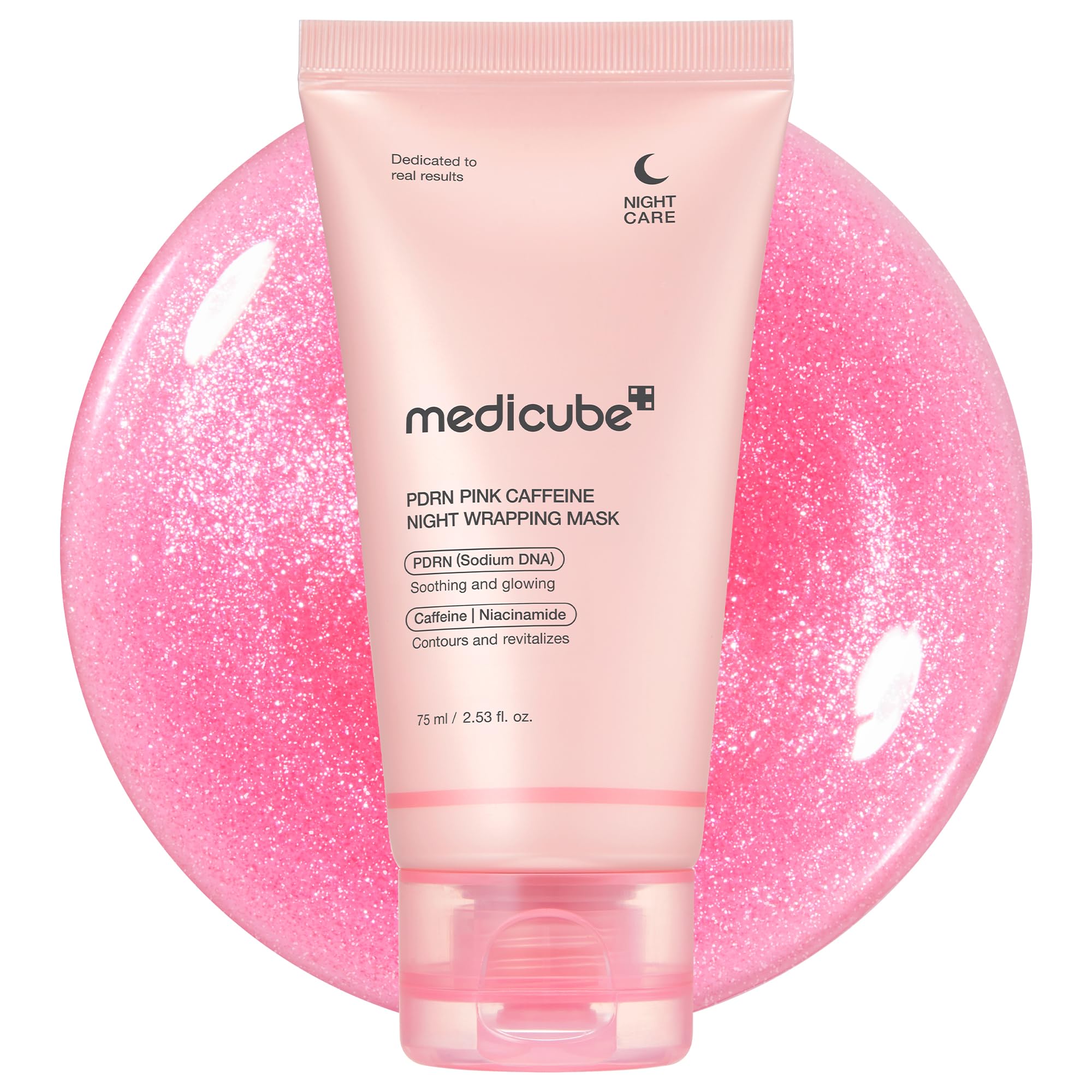 medicube Wrapping Mask PDRN Caffeine Overnight Peel Off Facial Mask | Firming, Depuffing & Hydration | Caffeine, Collagen For Refined, Glass Skin & Face Contour Support | Korean Skin Care, 2.53 fl.oz medicubeAu supplements