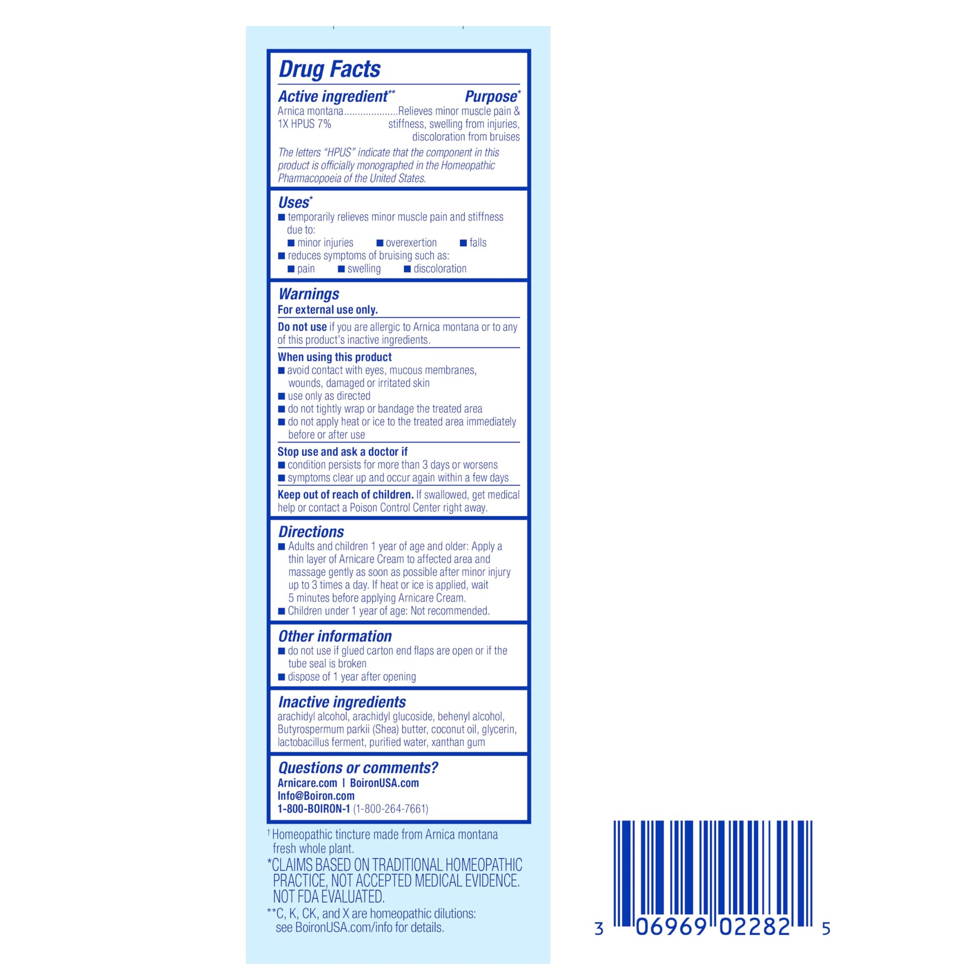 Boiron Arnicare Cream for Joint Pain, Muscle Pain, Swelling, Soreness, Stiffness, and Bruises - Fast Absorbing and Fragrance-Free - 4.2 oz BoironAu supplements