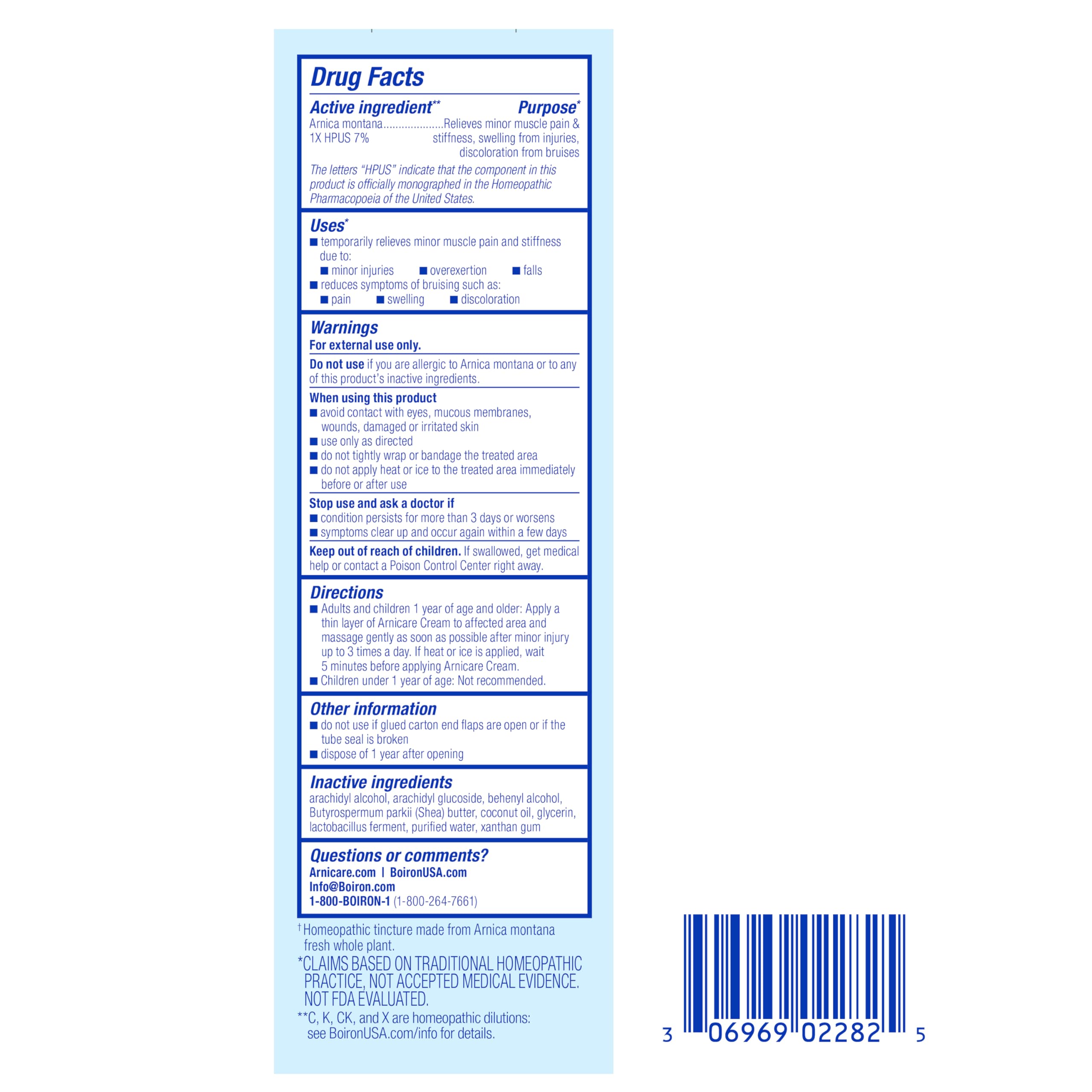 Boiron Arnicare Cream for Joint Pain, Muscle Pain, Swelling, Soreness, Stiffness, and Bruises - Fast Absorbing and Fragrance-Free - 4.2 oz BoironAu supplements
