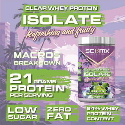 SCI-MX Clear Whey Isolate Protein - Apple and Blackcurrant Flavour - Lean Potein Formula for Muscle Growth SCI-MXUS supplements