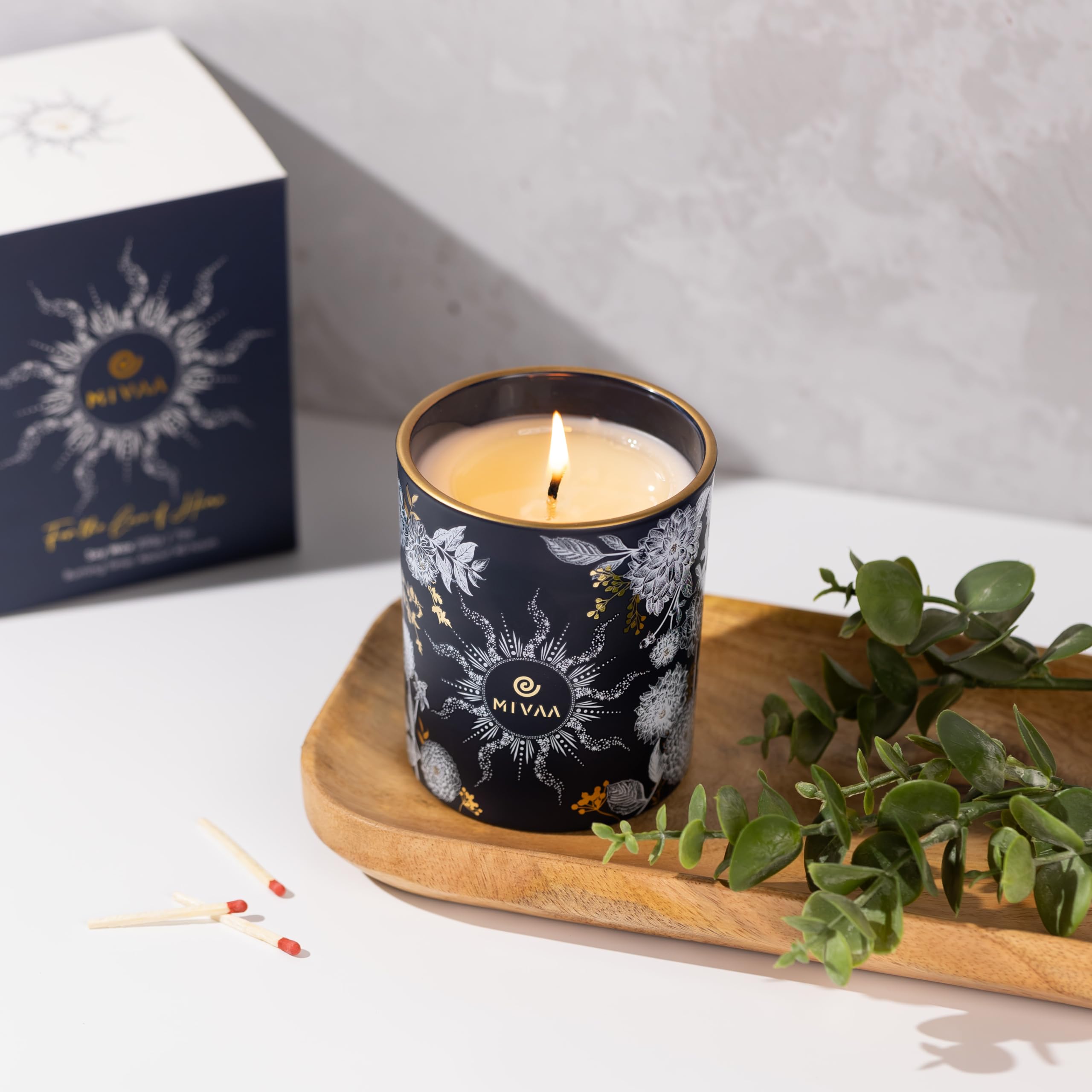 Mivaa Scented Candles - 100% Natural Soy Wax, 40 hrs Burn, Lead-Free Wicks, Holiday, Fall, Winter Msupps.comAu supplements