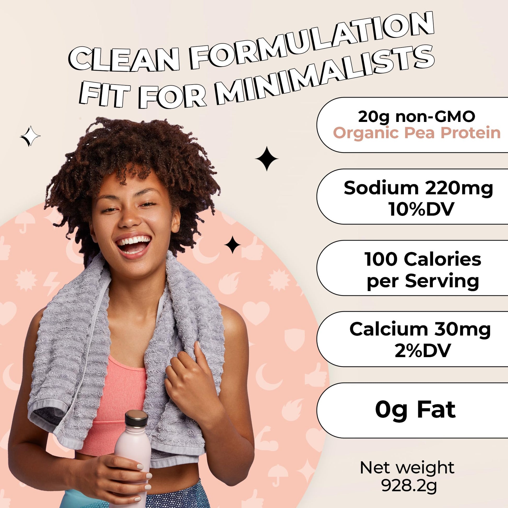Future Kind Vegan Protein Powder, Vanilla, Pea Plant Protein for Lean Muscle with Iron & Fiber, Whey-Free, Sugar-Free, Soy-Free, Non-Dairy (34 Servings) Future KindAu supplements