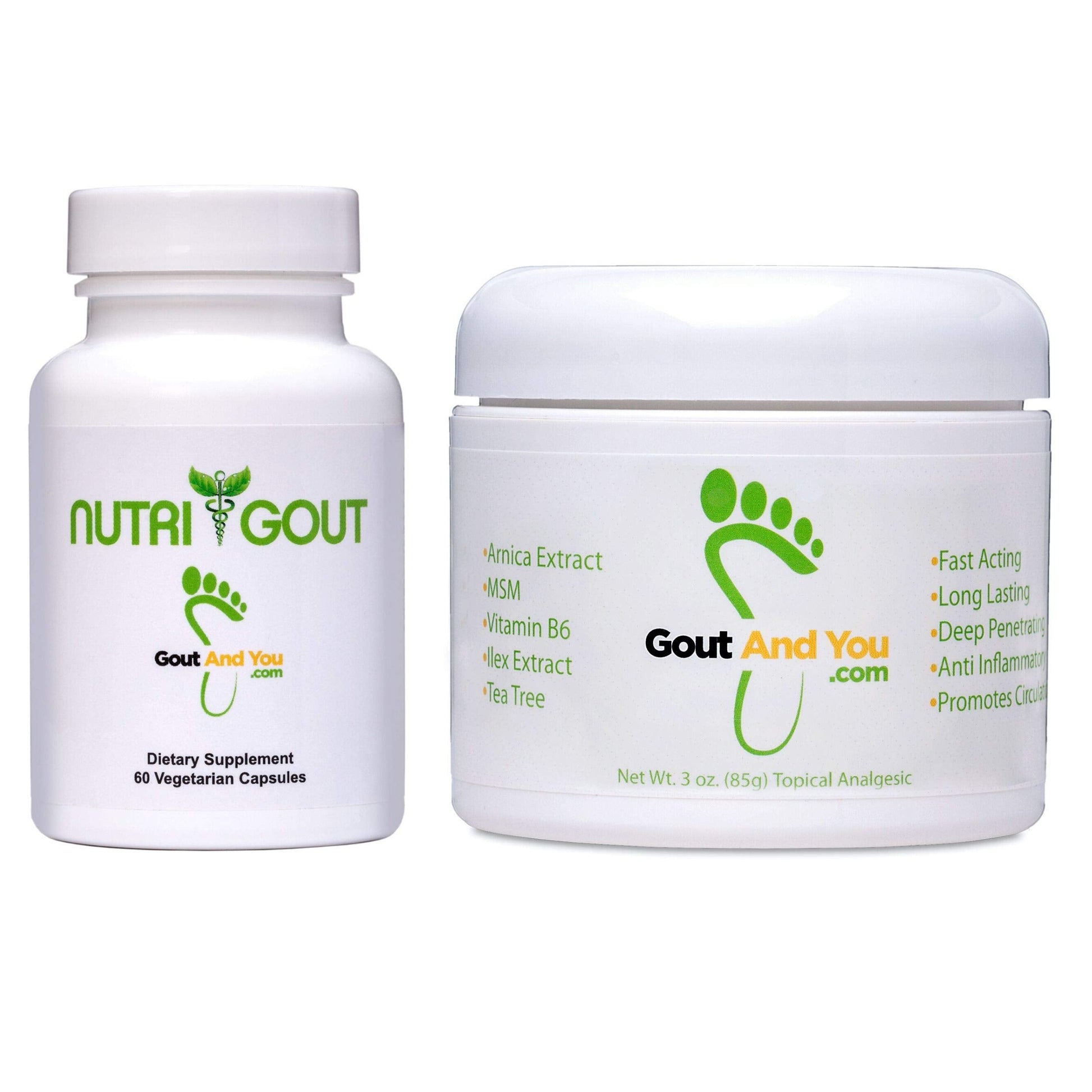 Nutrigout and Joint & Muscle Relief Cream Gout and YouAu supplements