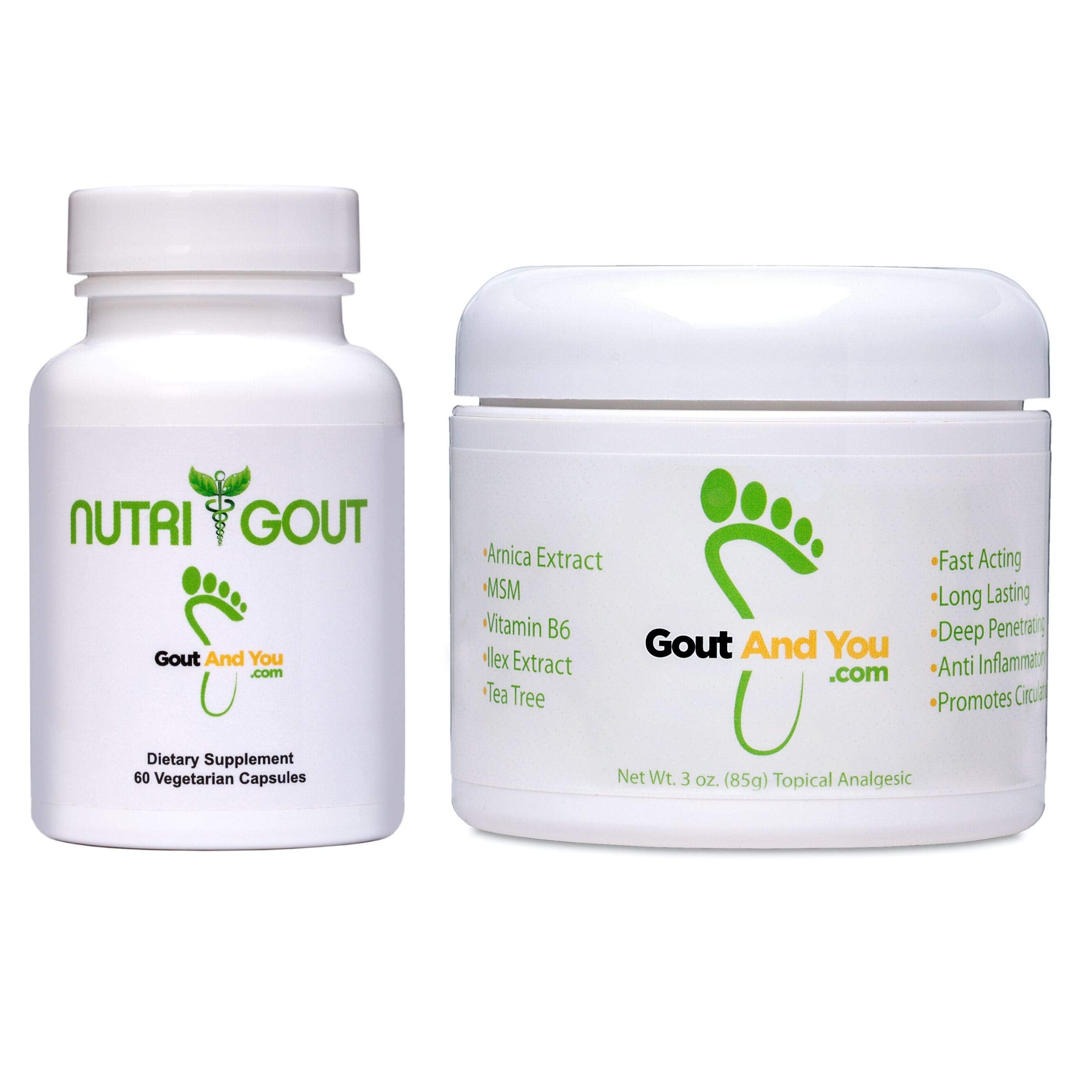 Nutrigout and Joint & Muscle Relief Cream Gout and YouAu supplements