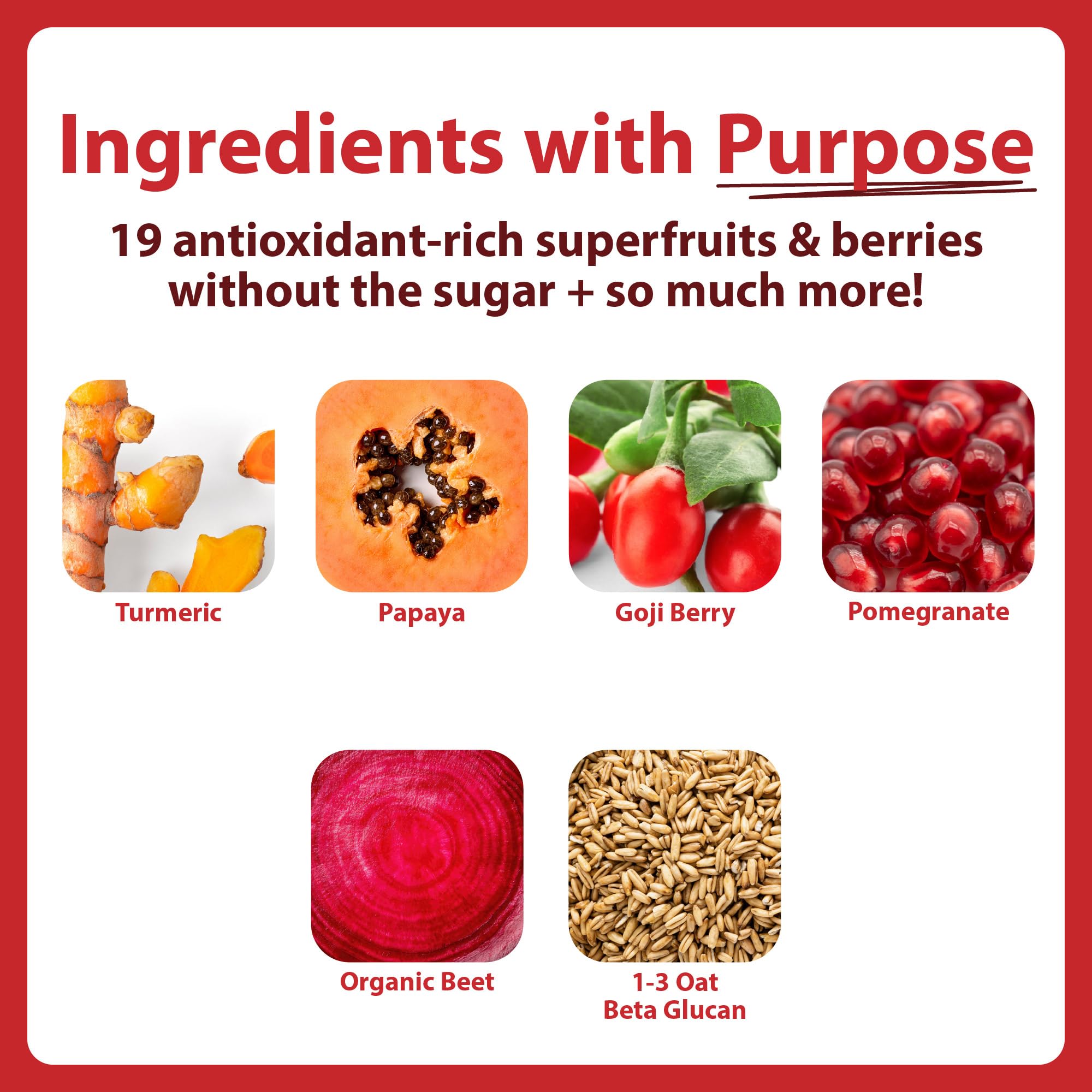 MacroLife Naturals Miracle Reds Superfood Powder 19 Blended Fruit & Berry Polyphenols Enzymes Probiotics & Antioxidants Supplement - Raw Non-GMO & Vegan Whole Food Vitamins - 12 Packet Servings MacroLife NaturalsAu supplements