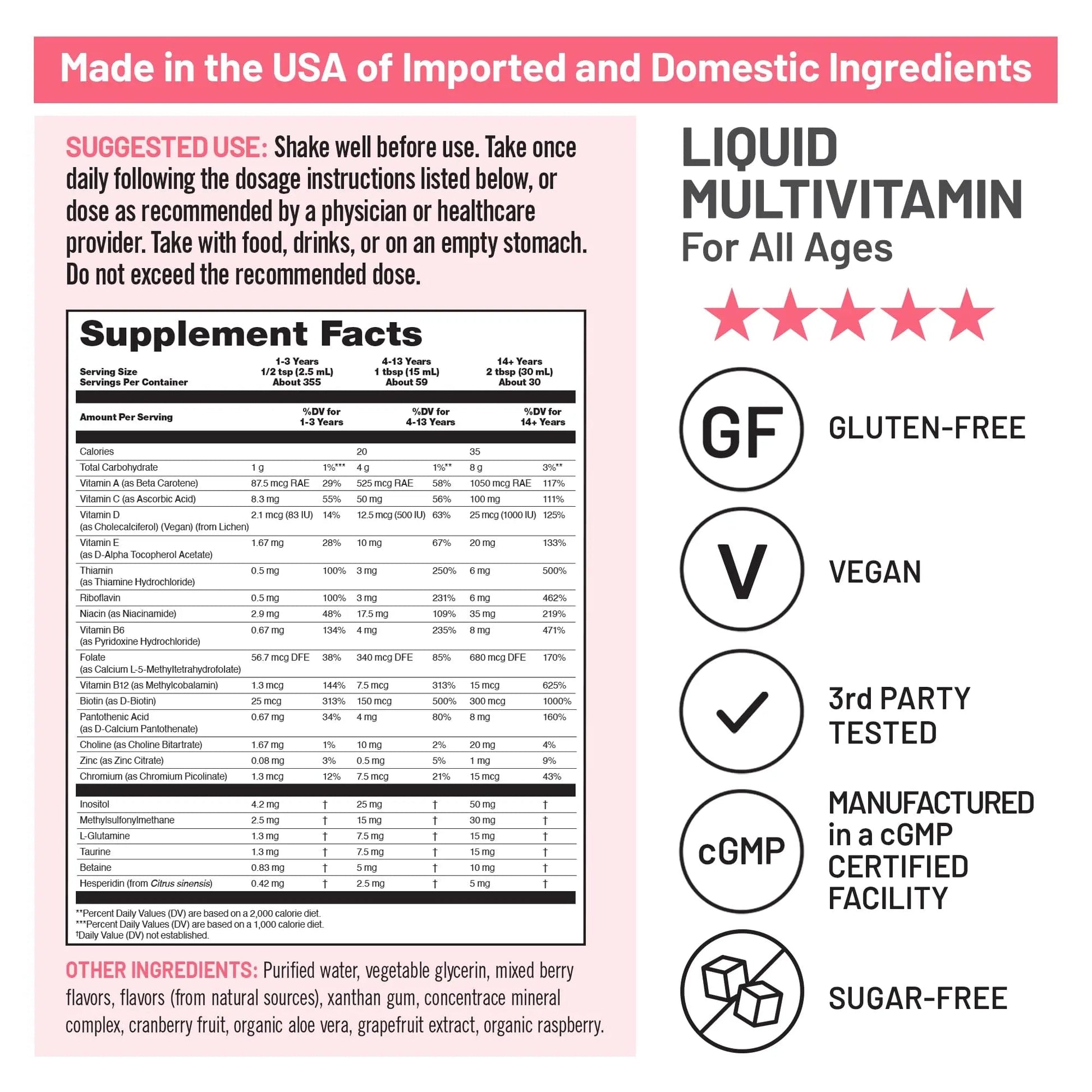 NatureWise Liquid Multivitamin for Women, Men of All Ages - Sugar Free, Vegan - Vitamins for Energy Levels, Beauty NatureWiseAu supplements
