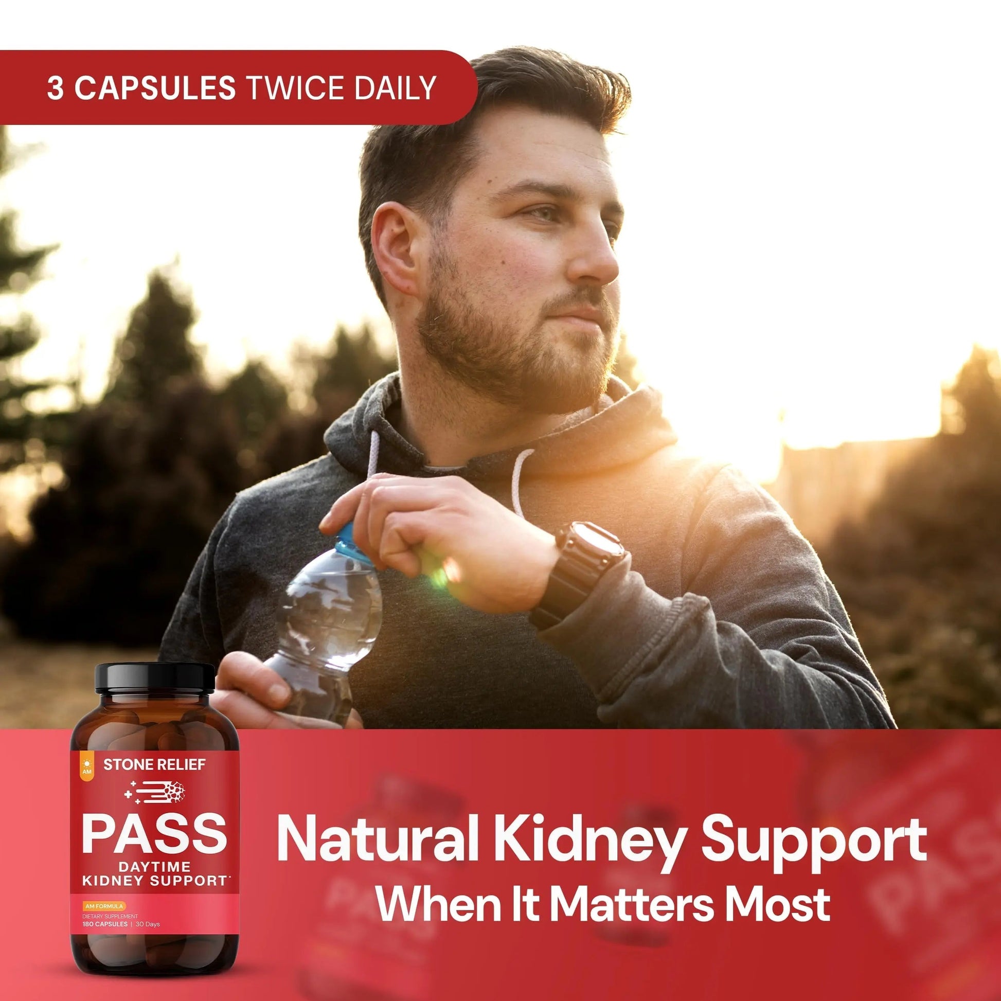 STONE RELIEF Daytime Herbal Kidney Support for Urinary Flow & Comfort | Chanca Piedra Formula – 180 Capsules STONE RELIEFAu supplements