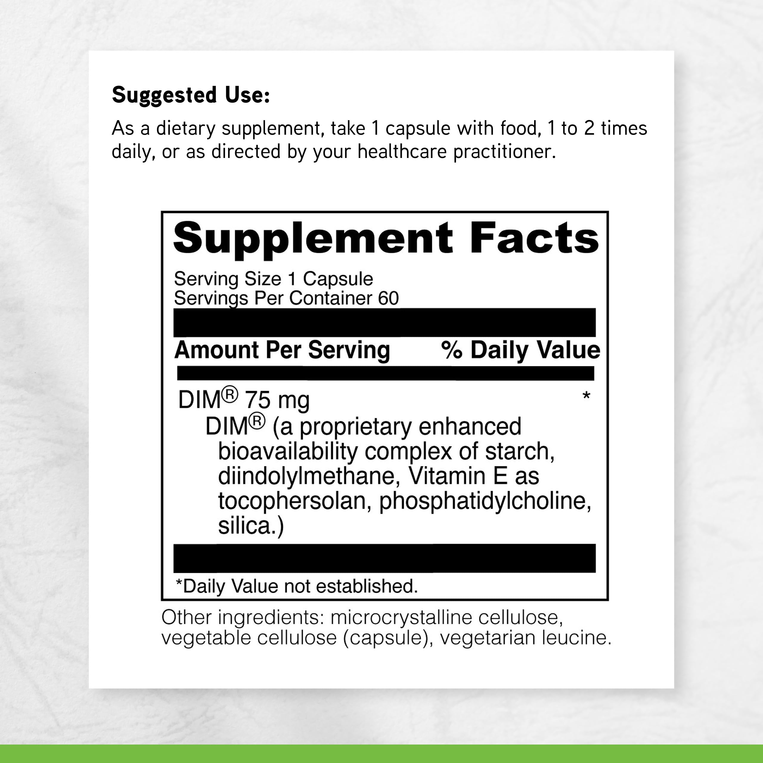 DAVINCI Labs DimPro - Dietary Supplement to Support Hormonal Balance in Men & Women & Healthy Weight Management* - with Vitamin E and More - Vegetarian - Soy-Free - Gluten-Free - 60 Capsules DAVINCIAu supplements