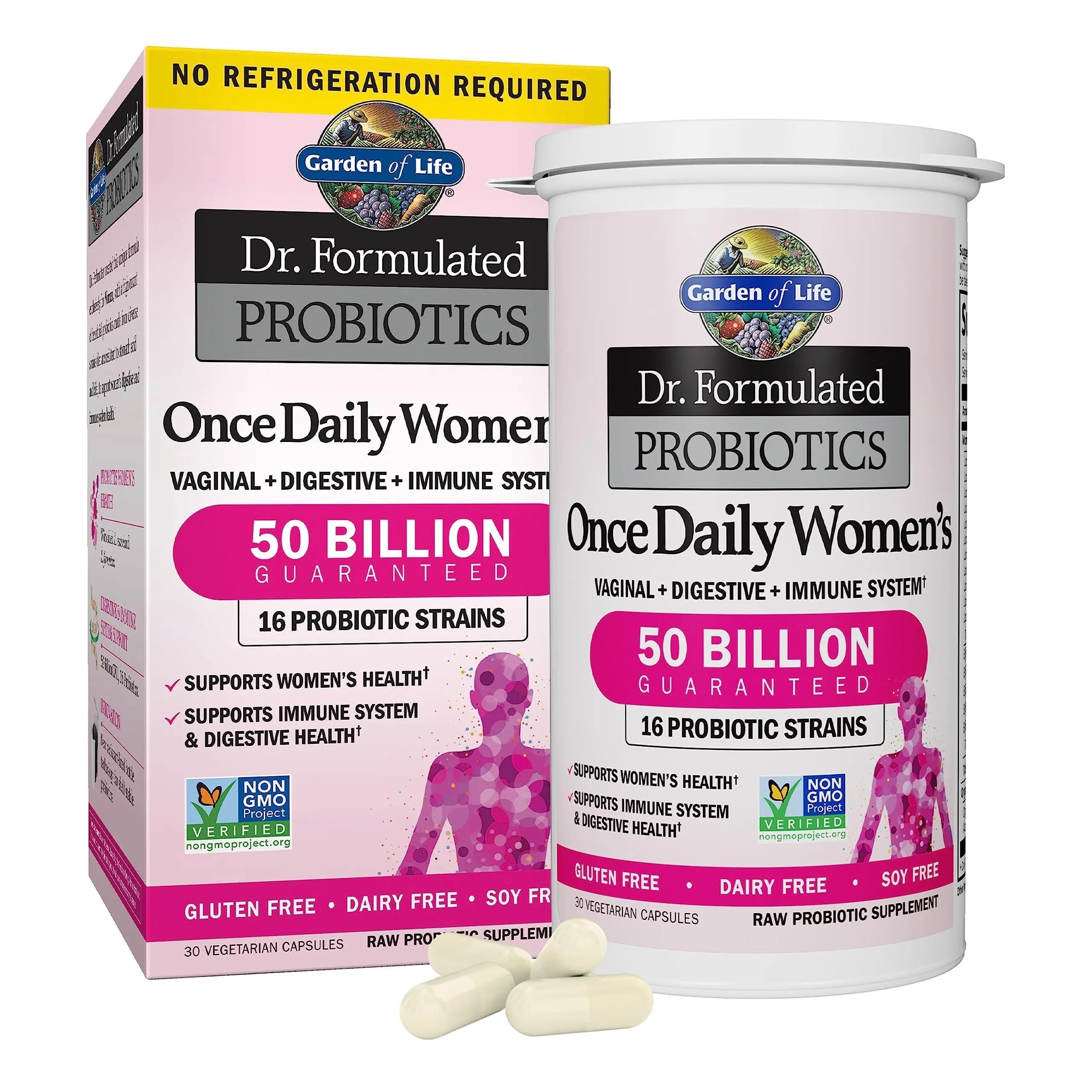 Garden of Life Multivitamin Family Formula 120 Capsules & Dr Formulated Probiotics for Women 30 Capsules Bundle Garden of LifeAu supplements