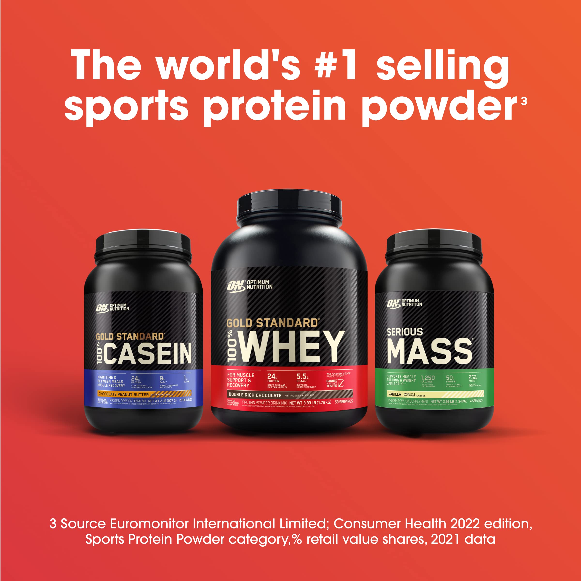 Optimum Nutrition Serious Mass, Weight Gainer Protein Powder for Muscle Gain, Added Optimum NutritionUS supplements