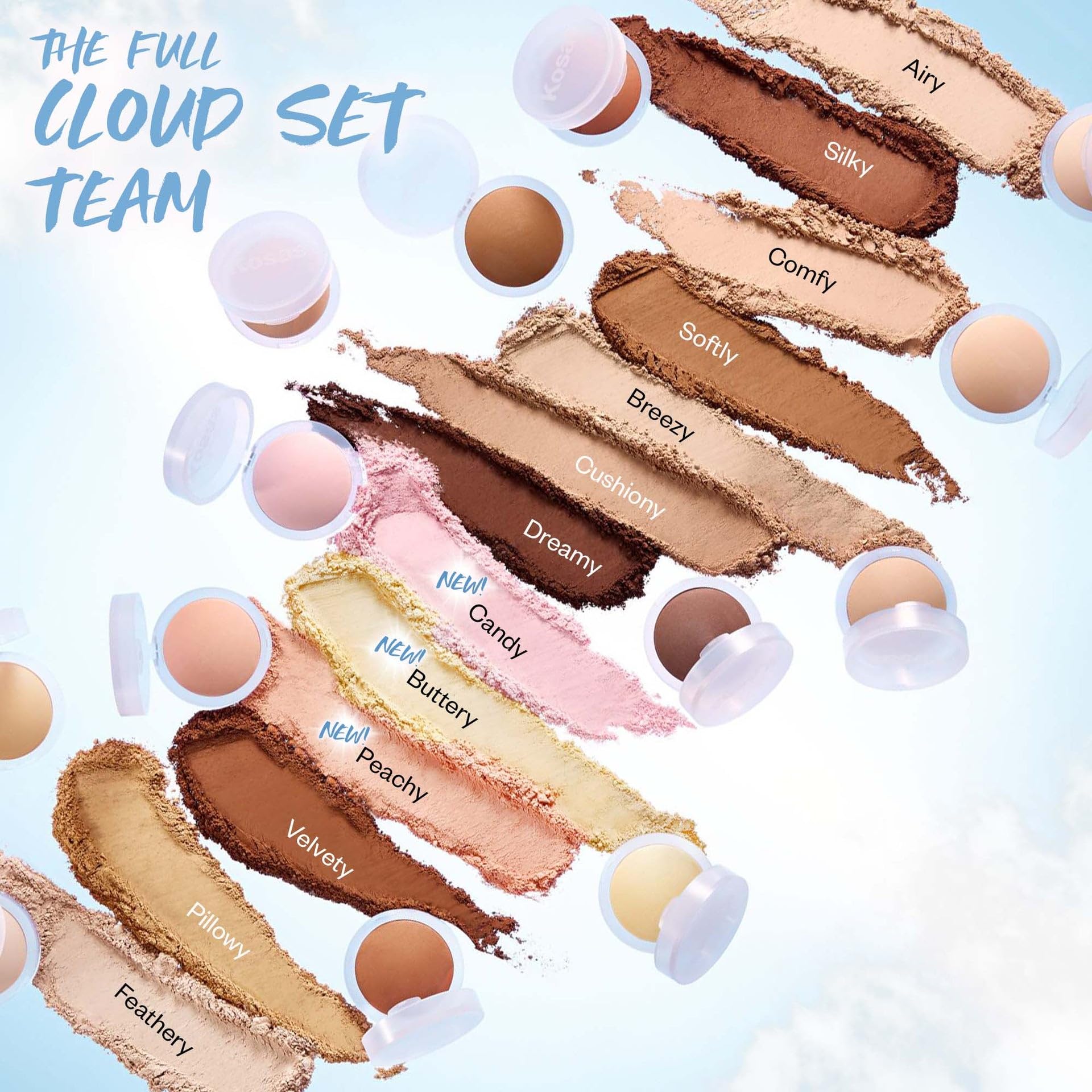 Kosas Cloud Set Pressed Setting Powder – Translucent Shine Control Face Powder, Soft Matte Finish, Comfy (Sheer Medium) KosasAu supplements
