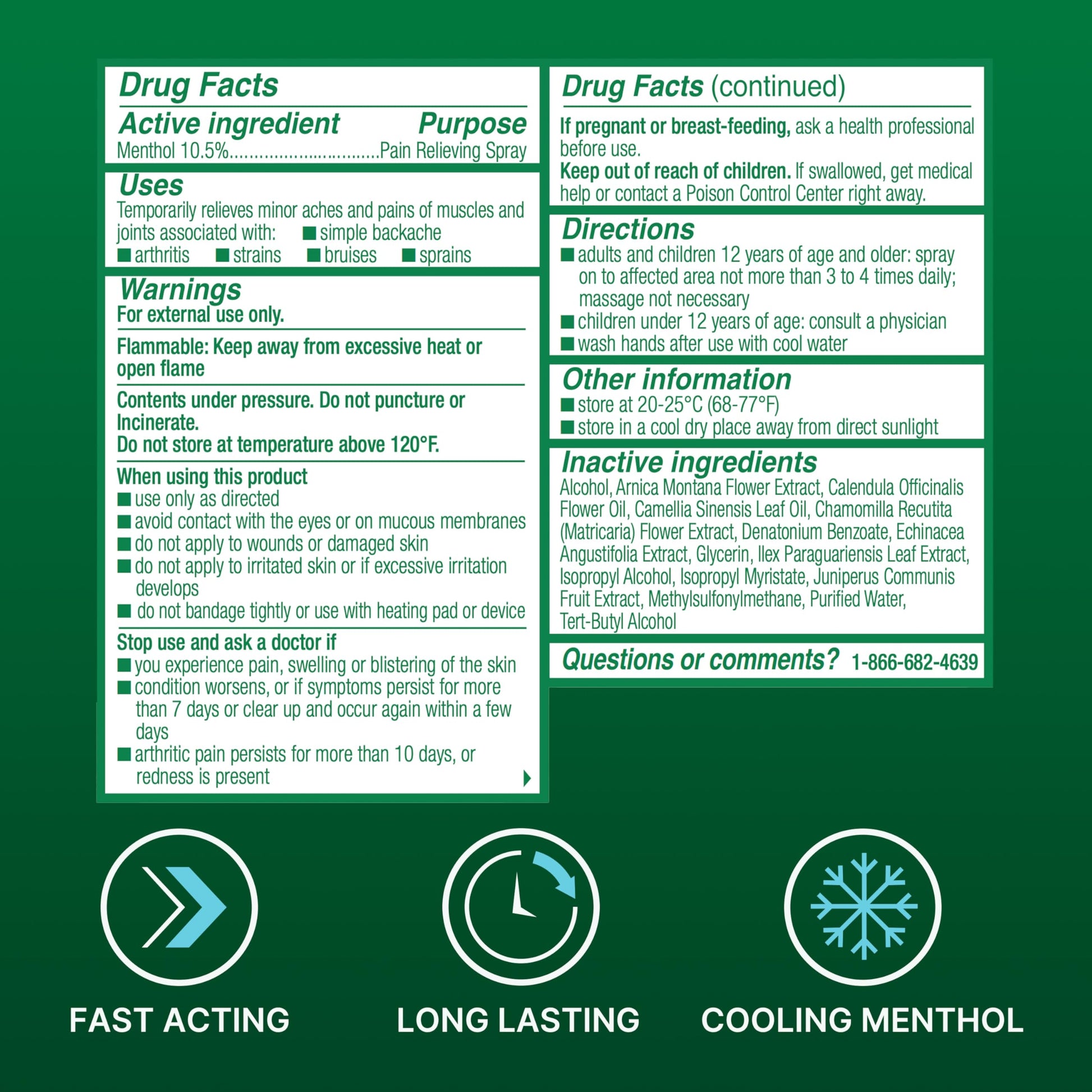 Biofreeze Menthol Pain Relieving Spray 3 FL OZ Colorless Aerosol Spray for Pain Relief Associated with Sore Muscles, Arthritis, Simple Backaches, and Joint Pain (Packaging May Vary) BiofreezeAu supplements