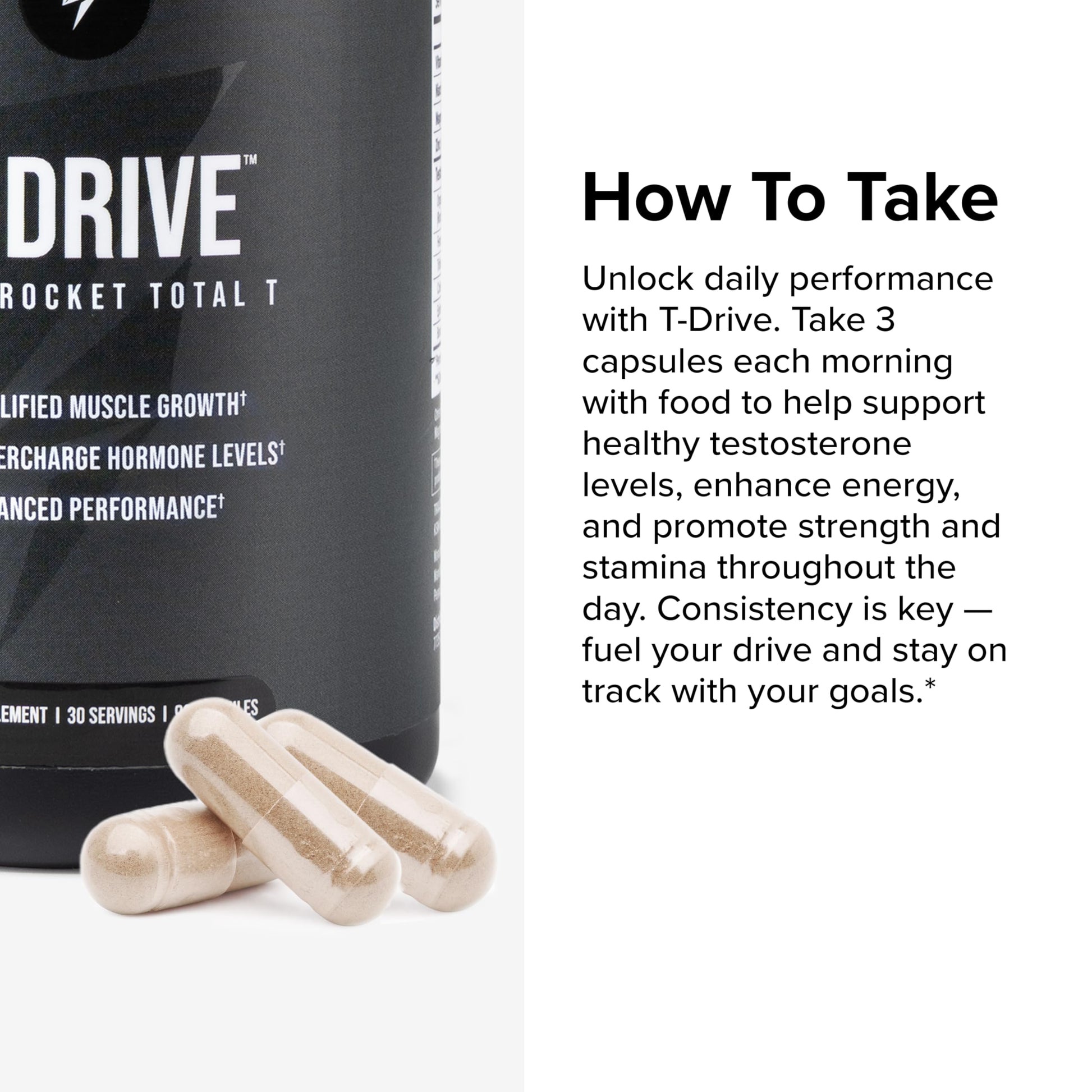 InnoSupps T-Drive Testosterone Booster Enhance Performance Amplify Muscle Growth, Increase Libido & Energy Levels w/KSM-66 Ashwagandha, Magnesium, Vitamin D, Niacin Boron, Fenugreek, 90 Caps, 30 Days InnoSuppsAu supplements