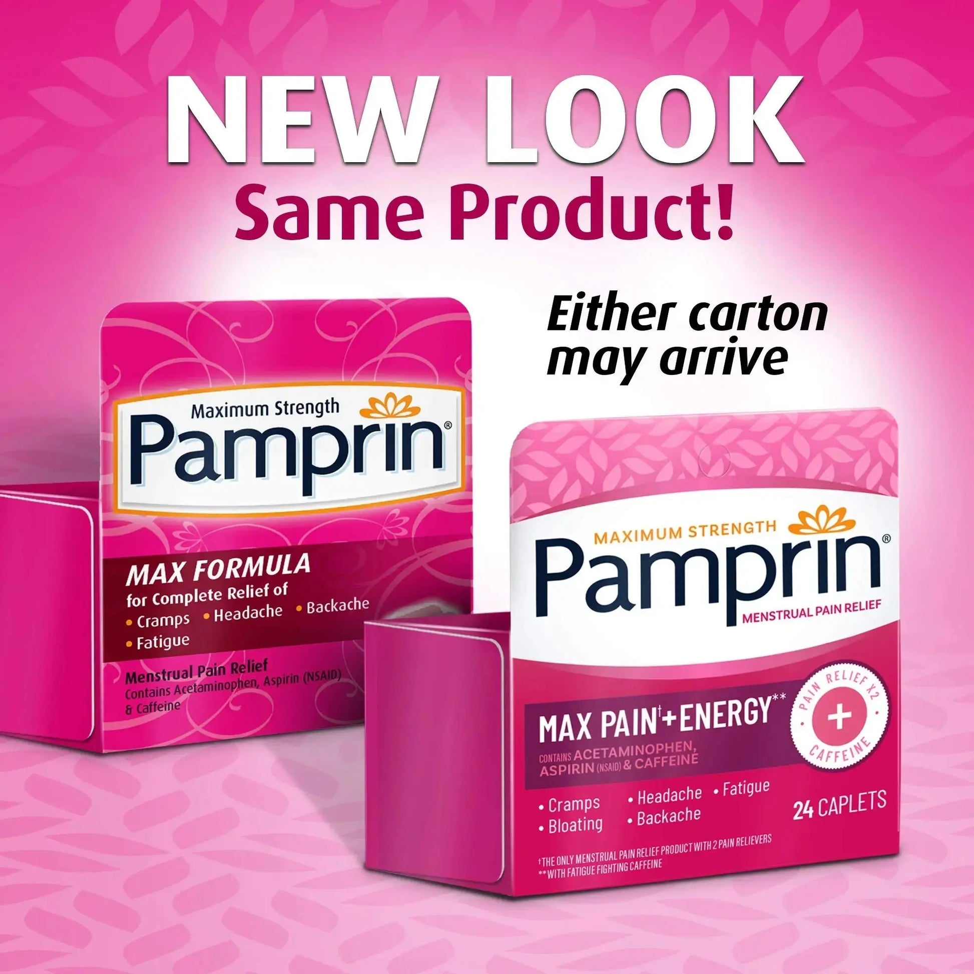 Pamprin Maximum Strength Formula, 24 Caplets (Pack of 3) PamprinAu supplements