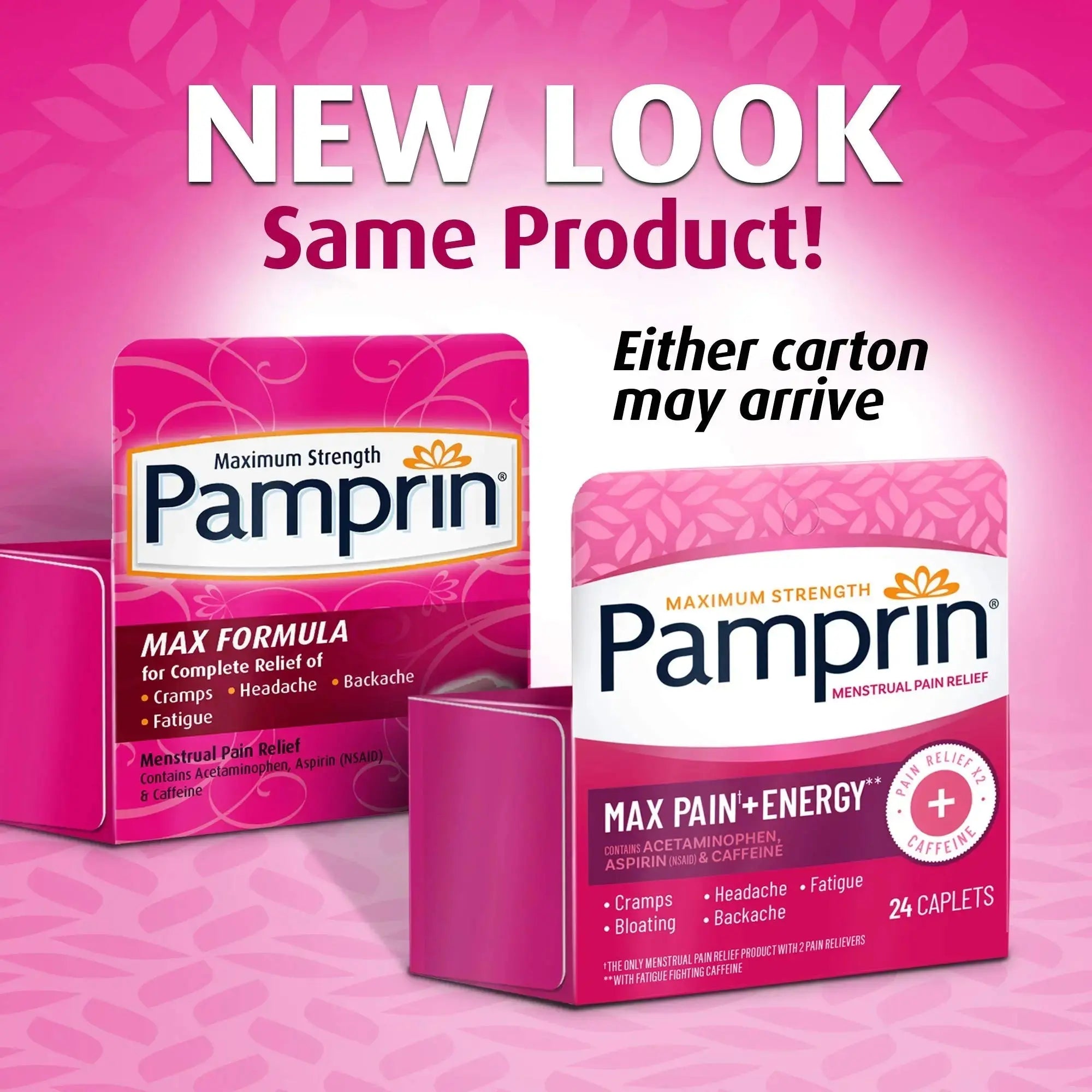 Pamprin Maximum Strength Formula, 24 Caplets (Pack of 3) PamprinAu supplements