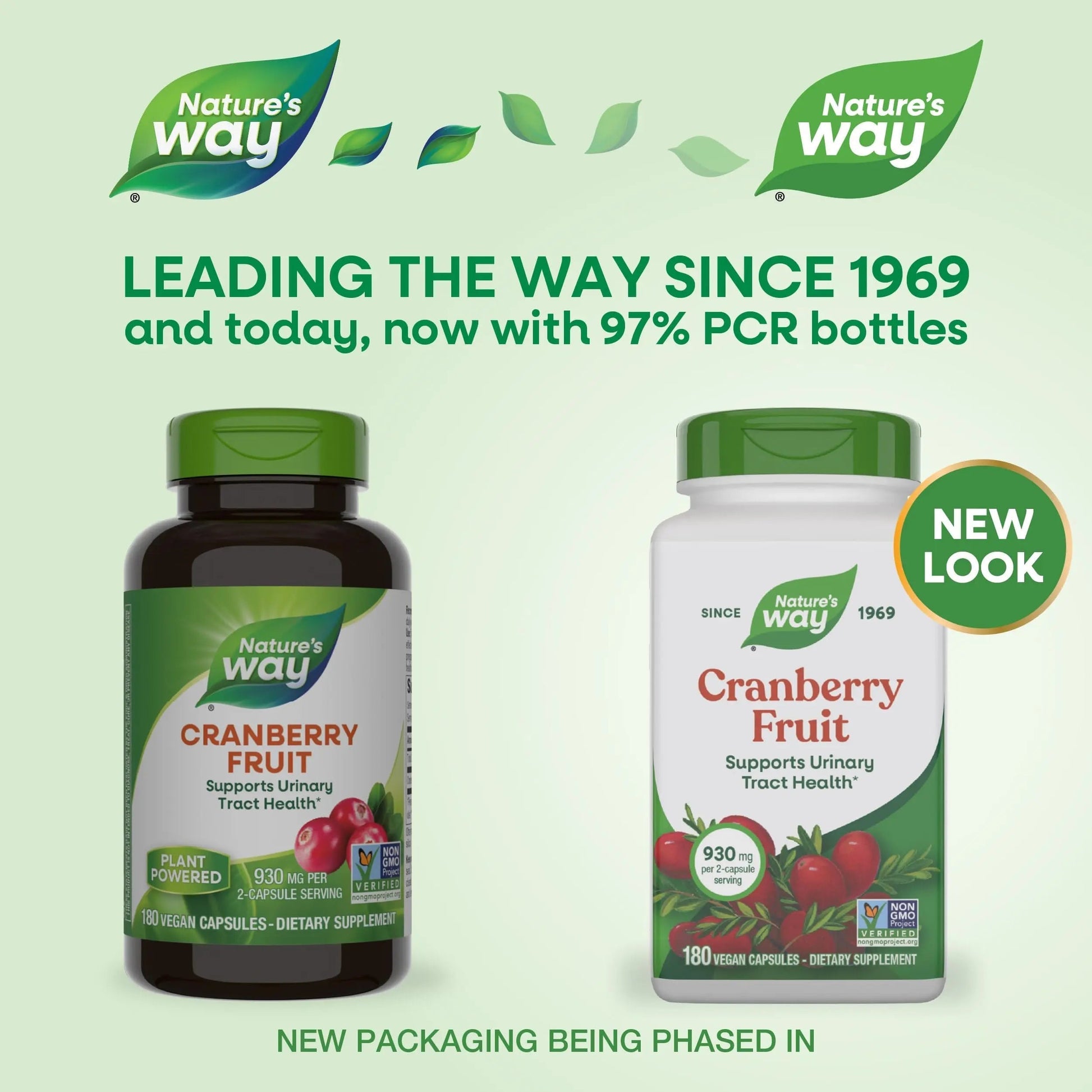 Nature's Way Cranberry Fruit, Cranberry Supplements, Supports Urinary Tract Health*, 930 mg per 2-Capsule Serving, 180 Capsules (Packaging May Vary) Nature's WayAu supplements