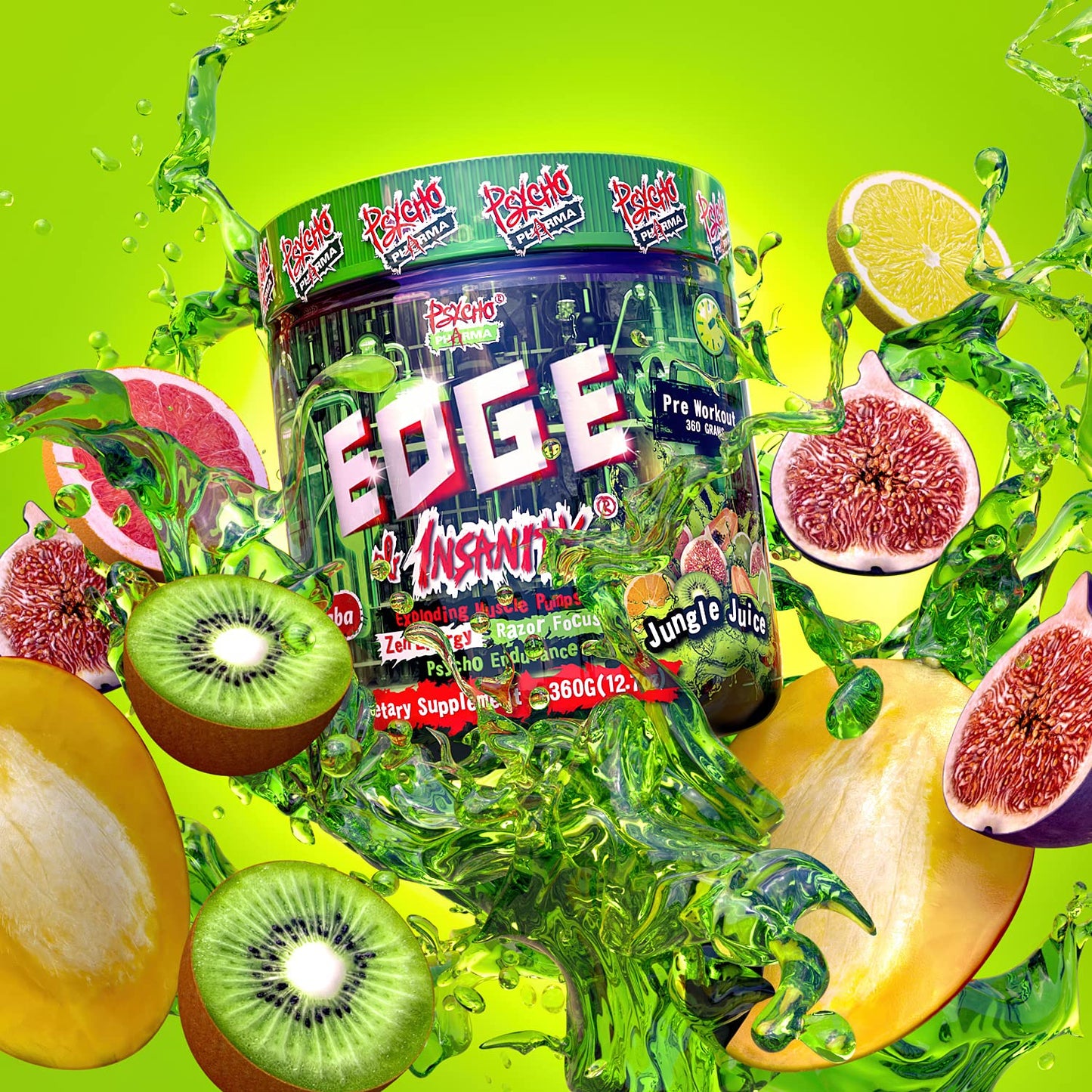 Psycho Pharma New Perfect Powders with Zengaba Energy Feel Good Focus #1 Strongest Psycho PharmaUS supplements