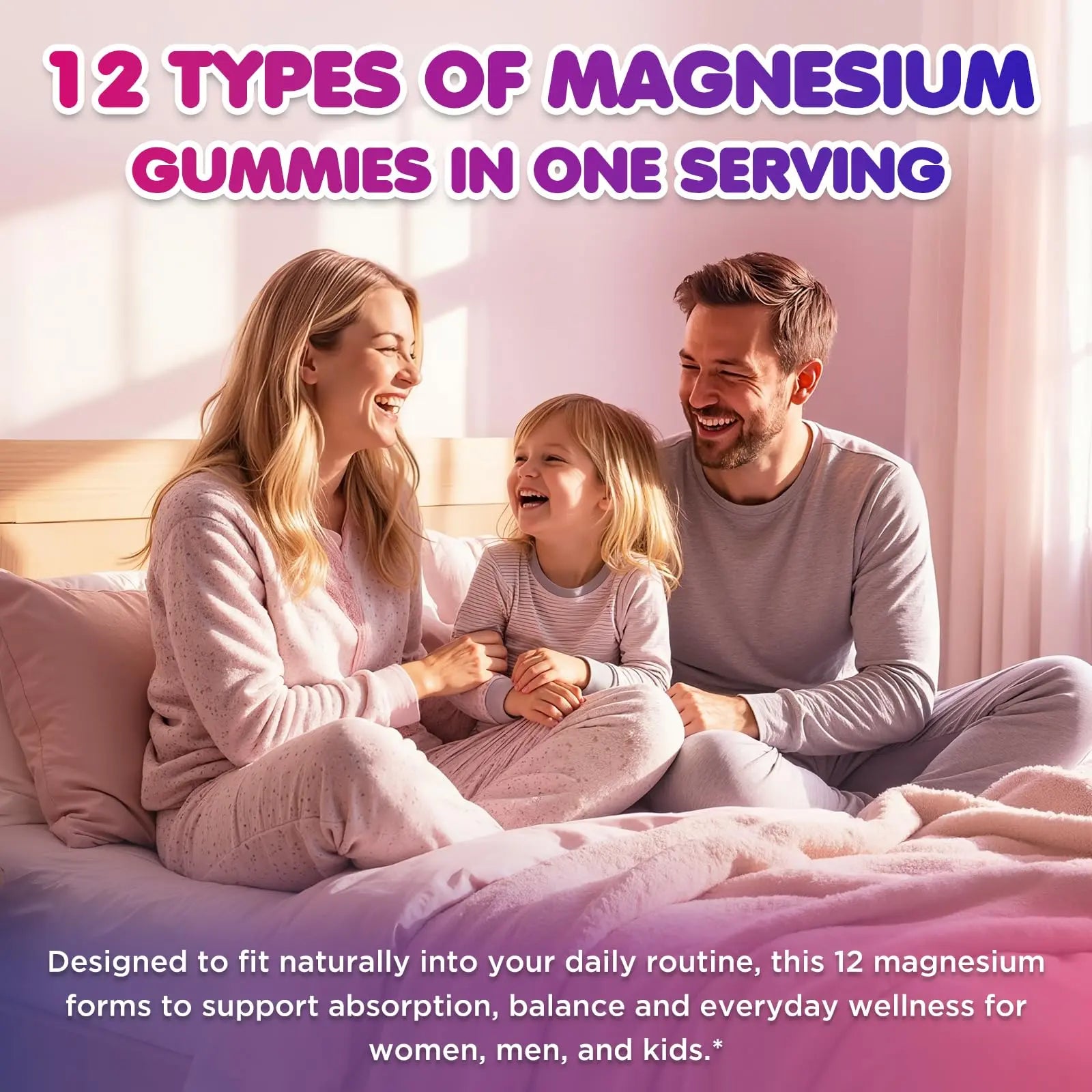 Magnesium Complex 700mg - 12 in 1 Magnesium Gummies with Glycinate, Citrate, Malate, Oxide, Taurate, Aspartate, Orotate - Supports Relaxation, Muscle & Heart - Sugar Free Strawberry 120 Count ReviNutranz supplements