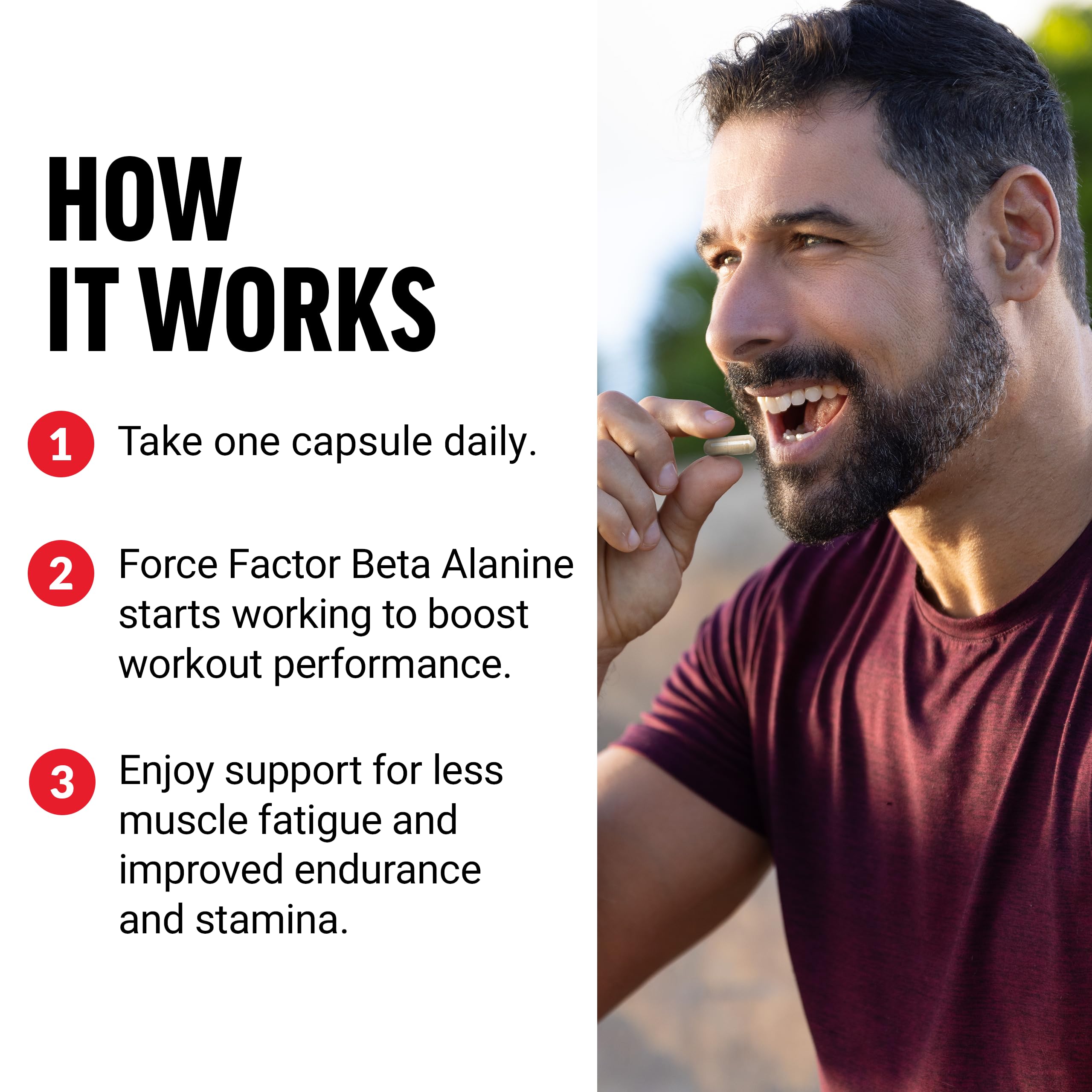 FORCE FACTOR Beta Alanine Capsules, Beta-Alanine Endurance Supplement to Boost Force FactorAu supplements