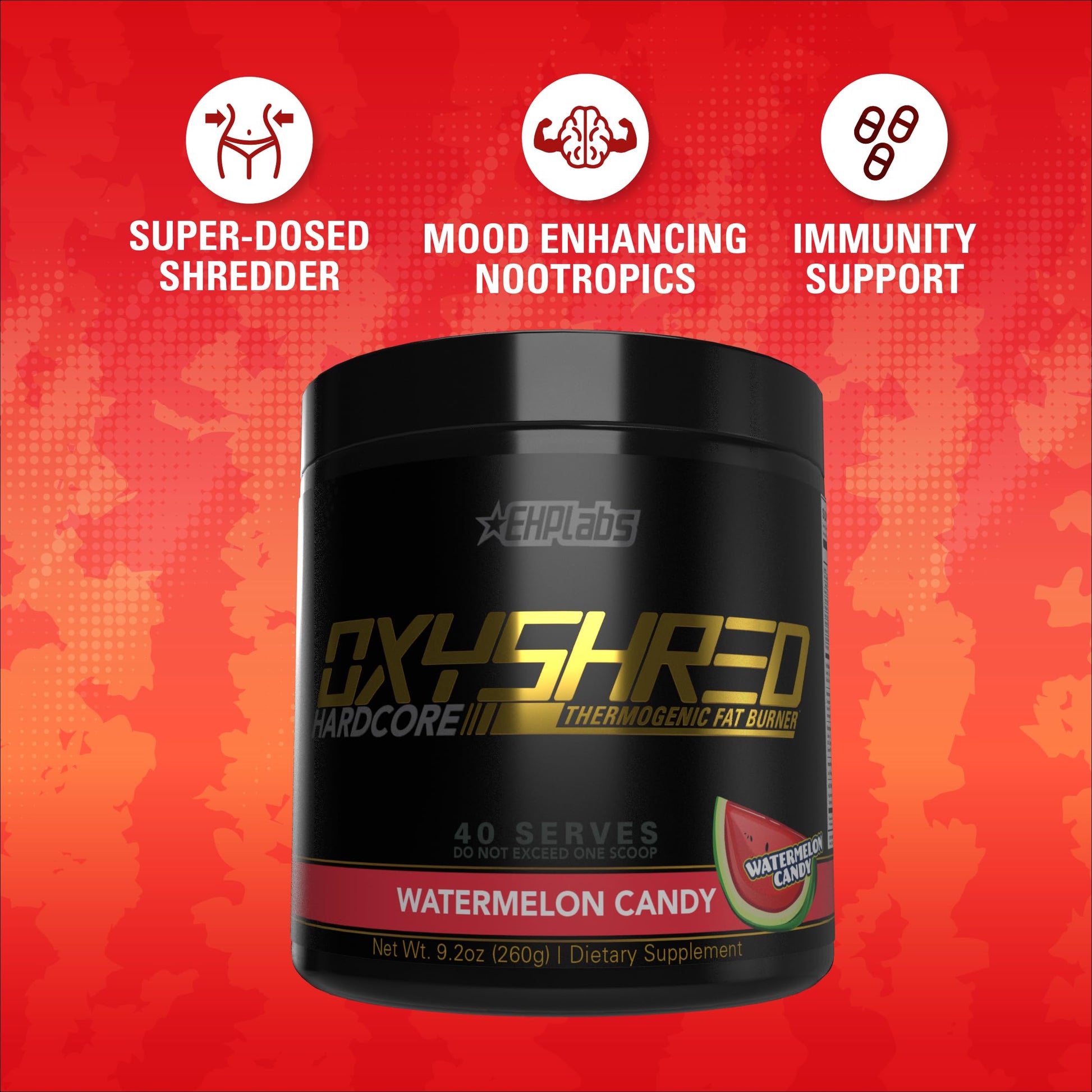 EHP Labs OxyShred Hardcore Thermogenic Shredder - Pre Workout Powder with L Glutamine EHP LabsAu supplements