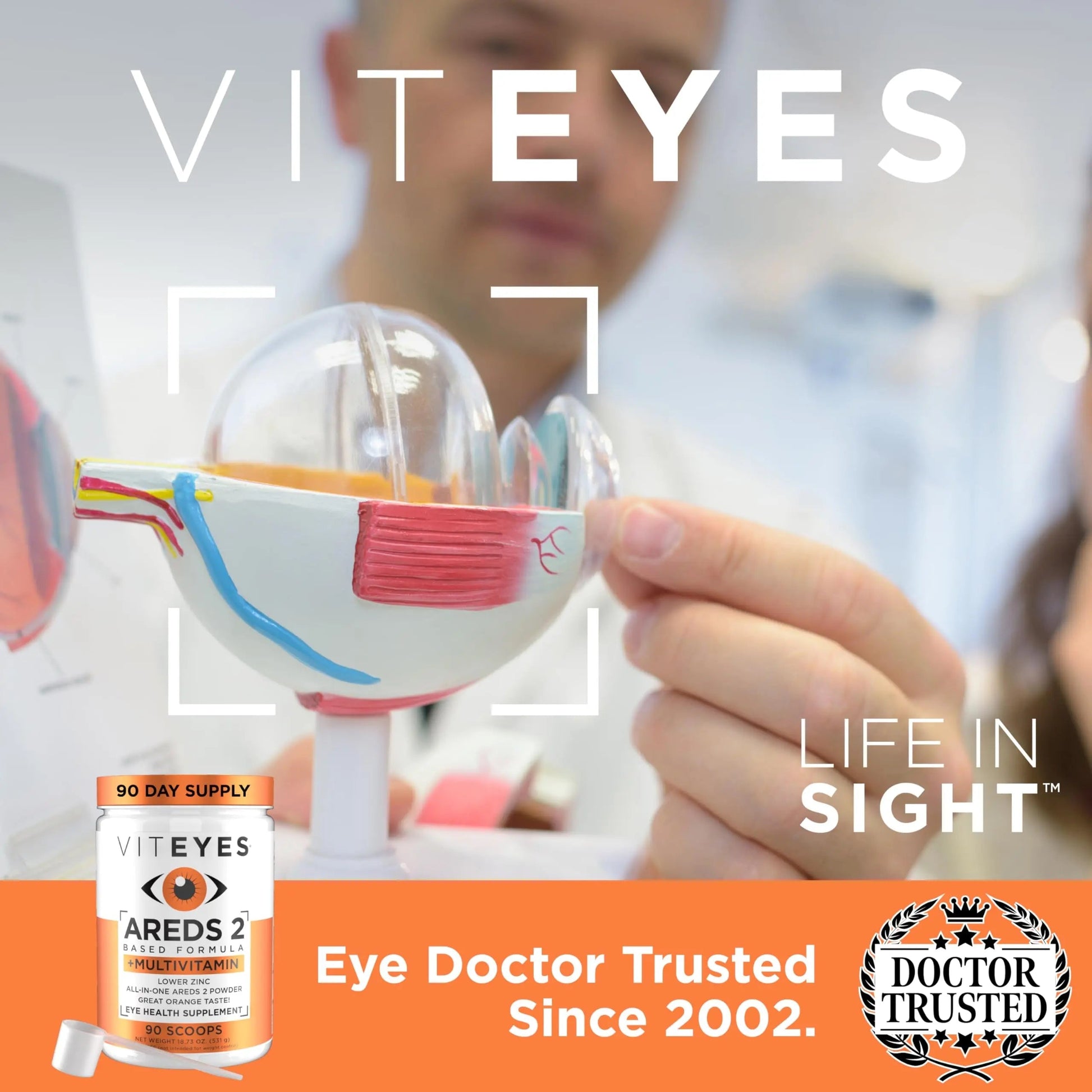 Viteyes AREDS 2 Powder + Multivitamin All-in-One, Macular Protection, Alternative to AREDS 2 chewables, No Pills, Lutein & Zeaxanthin ViteyesAu supplements