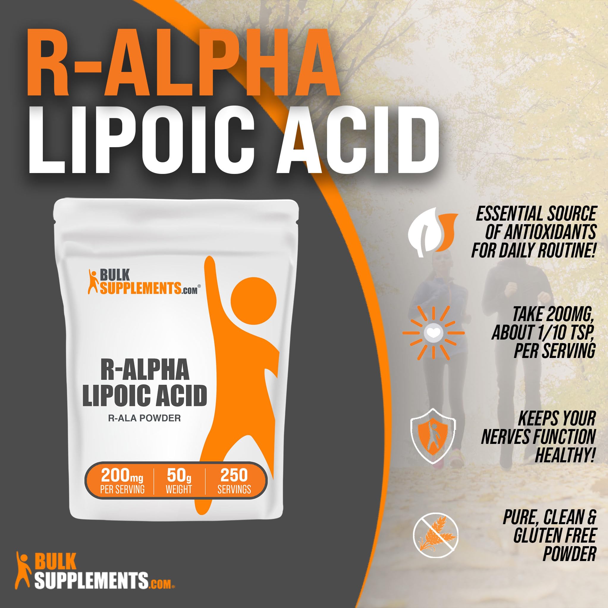 BULKSUPPLEMENTS.COM R-Alpha Lipoic Acid Powder - ALA Supplement, R Alpha Lipoic BULKSUPPLEMENTS.COMUS supplements