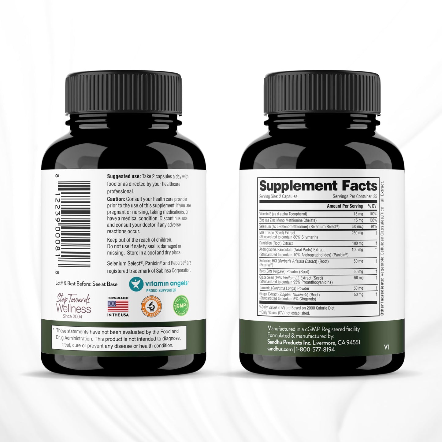 Sandhu's Liver Renew Cleanse Detox, Repair & Support |70 Capsules| 1 Month+ Supply Sandhu'sUS supplements