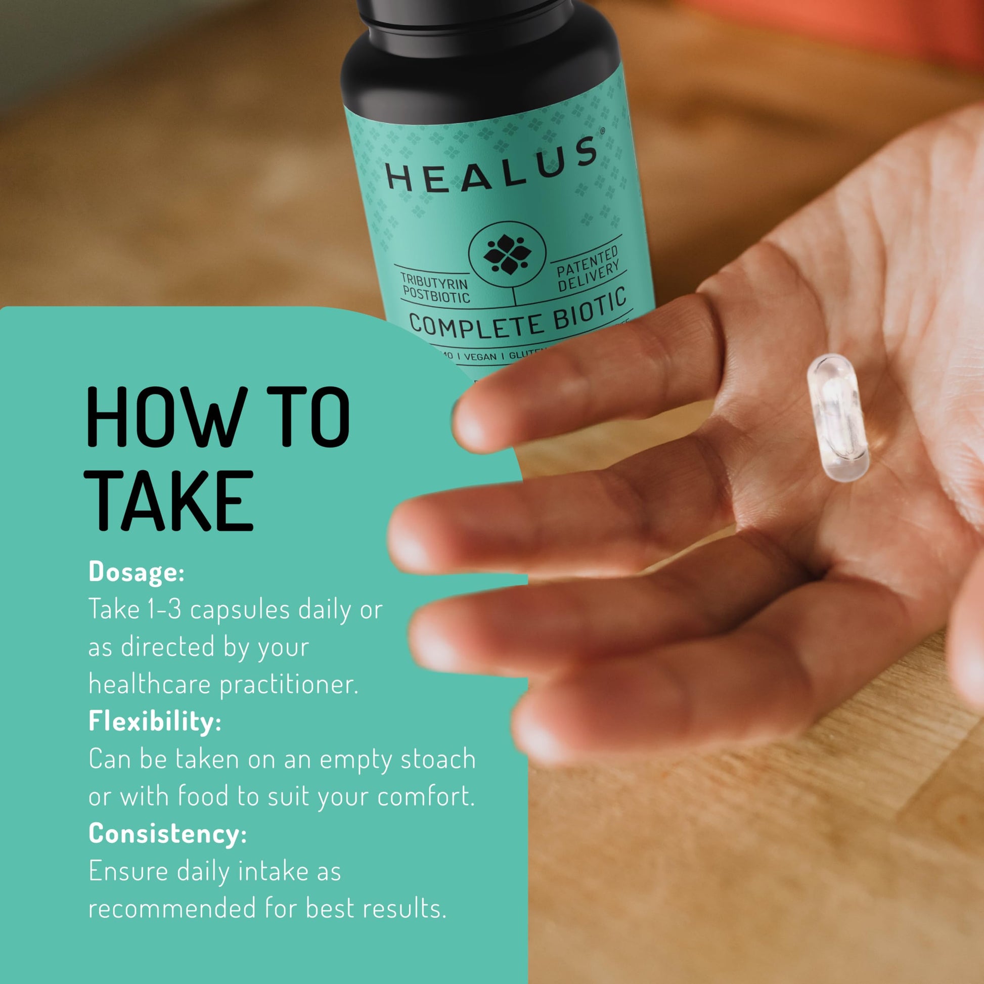 Healus Complete Biotic - Postbiotic Tributyrin Supplement - Postbiotics for Gut Health - Butyrate Gut Health Supplement HealusAu supplements