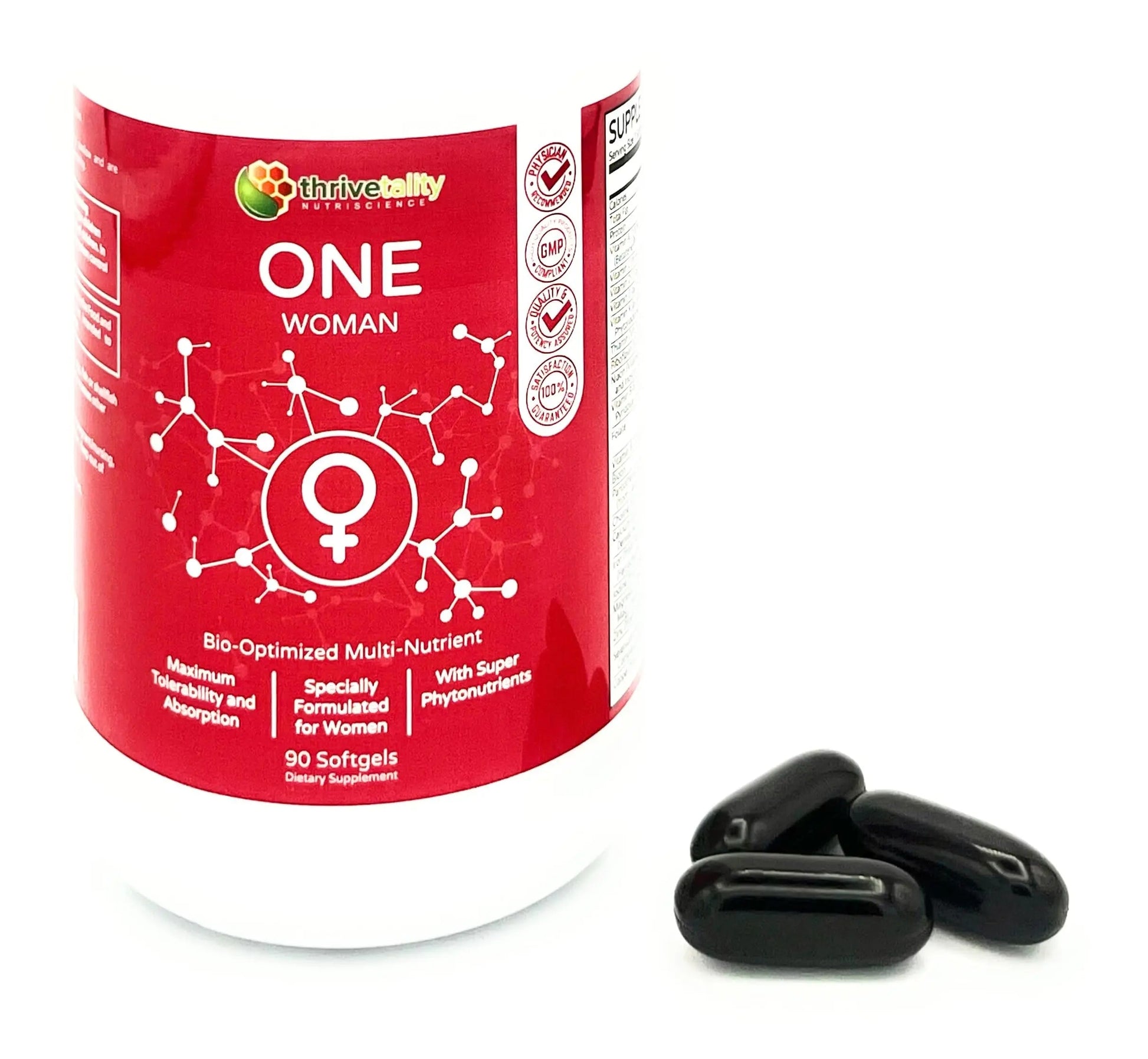 ONE Woman Bio-Optimized Multi-Nutrient by Thrivetality | Women's Multivitamin | #1 Physician Formulated | Science Based | Clinically Proven | Thrivetality NutriscienceAu supplements