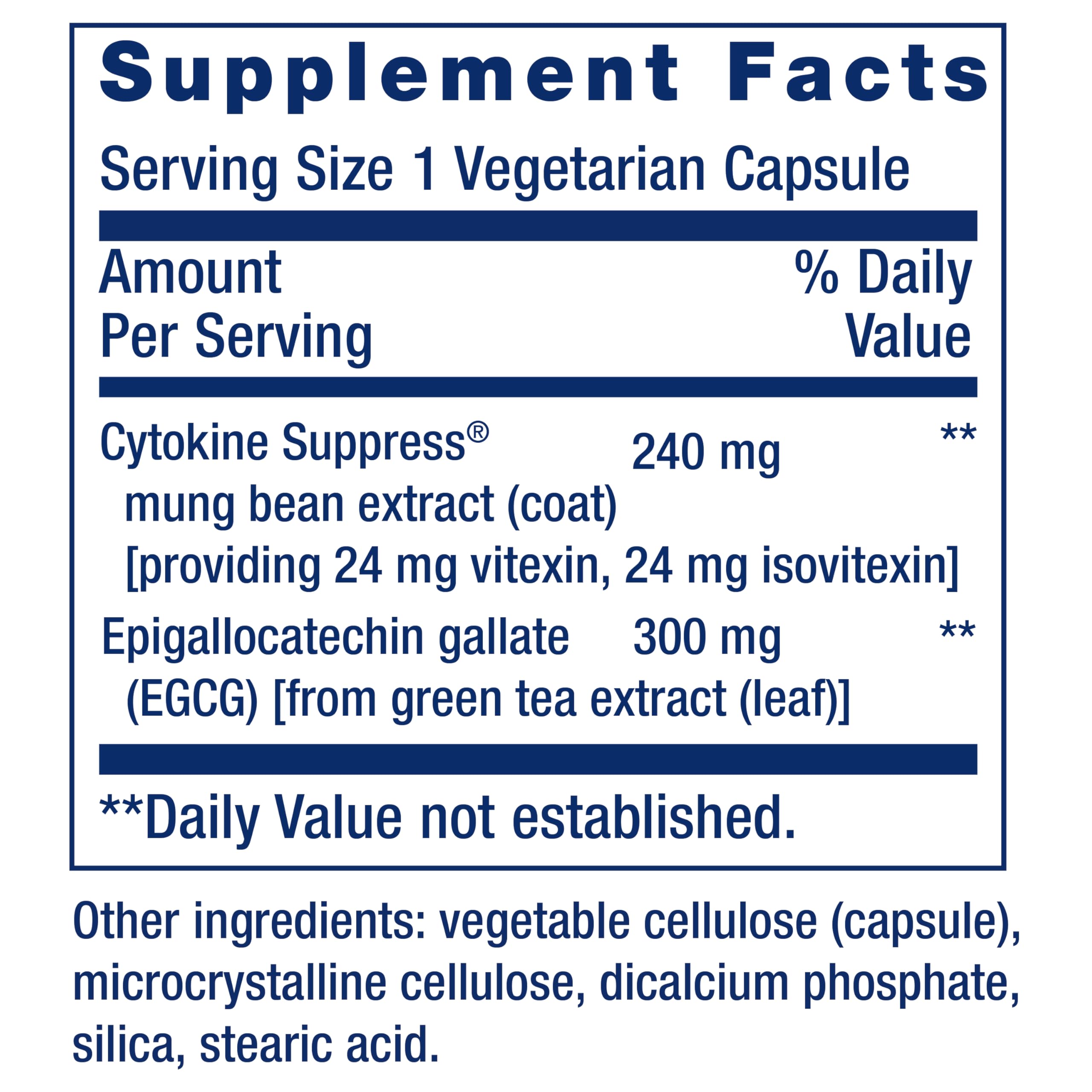 Life Extension Cytokine Suppress with EGCG, 30 Count Life ExtensionAu supplements