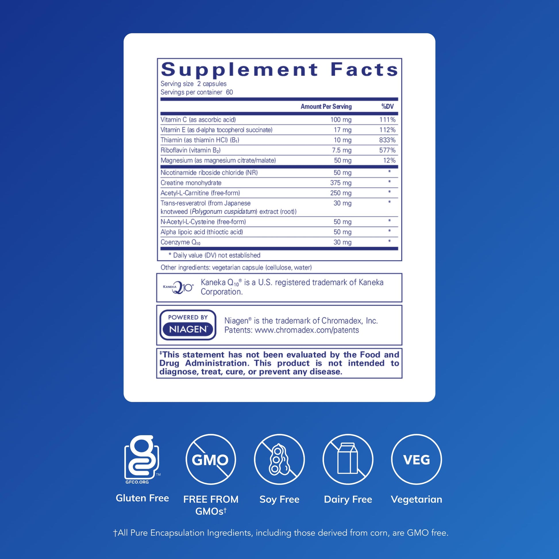 Pure Encapsulations Mitochondria-ATP - Mitochondrial Support - ATP Production Aid* - with Vitamin C, Vitamin E & Thiamin - Antioxidant Support - 120 Capsules Pure EncapsulationsAu supplements
