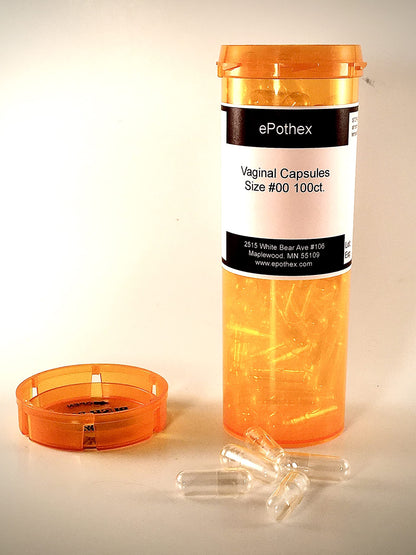 EPOTHEX Vaginal Capsule Suppositories - 100ct - Empty Non-Seperated- Great for Boric Acid and Vaginal Probiotics EPOTHEXUS supplements