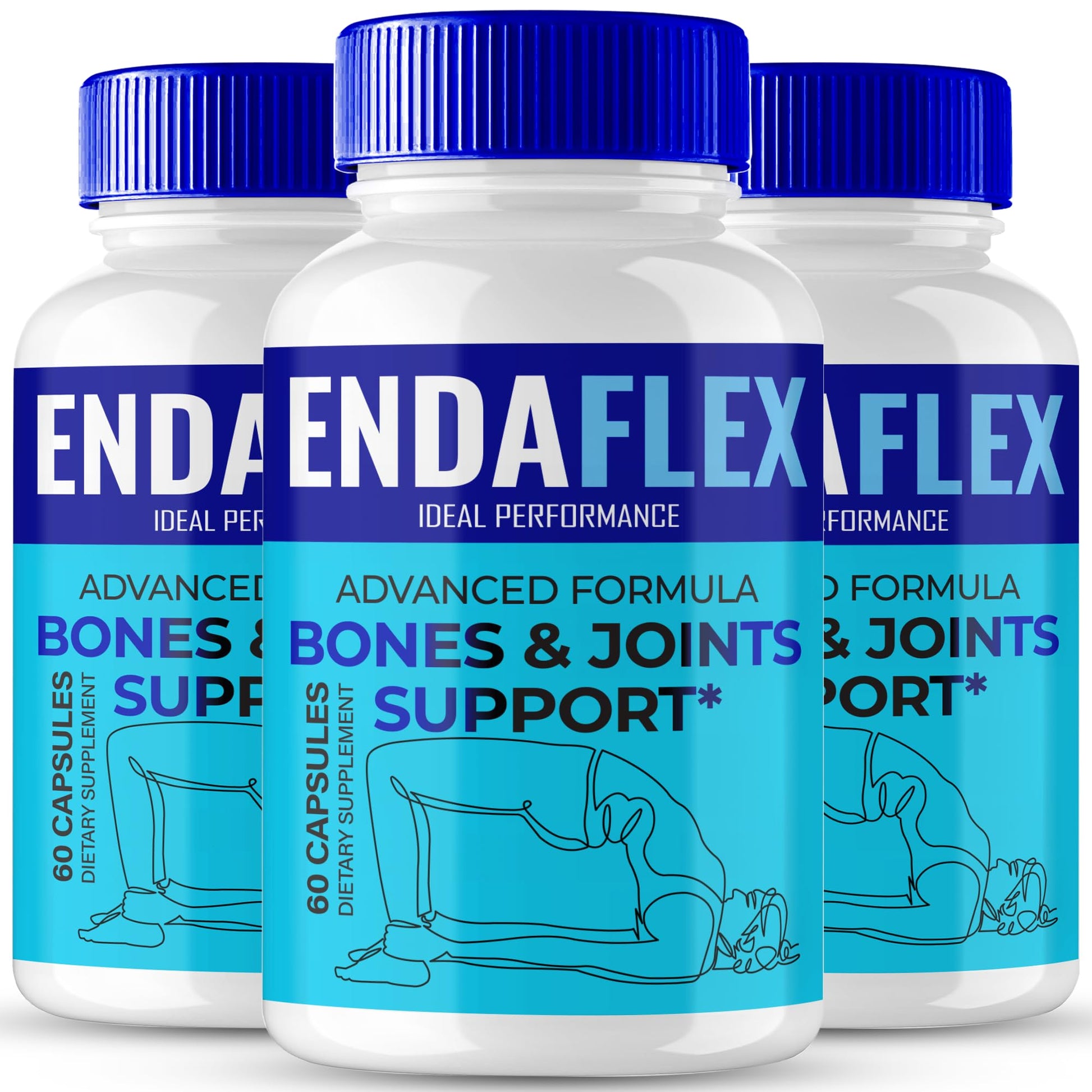 Endaflex Capsules, Advanced Joint Support Supplement Pills for Mobility and Comfort - Maximum Strength, Official Enda Flex Joint Support All Natural Formula, Premium Enda-Flex Reviews (3 Pack) IDEAL PERFORMANCEAu supplements