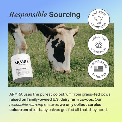 ARMRA Colostrum™ Premium Powder, Grass Fed, Gut Health Bloating Immunity Skin & Hair, Contains 400+ Bioactive Nutrients (Blood Orange, Vine Watermelon, Unflavored Bundle | 180 Servings) ARMRAUS supplements