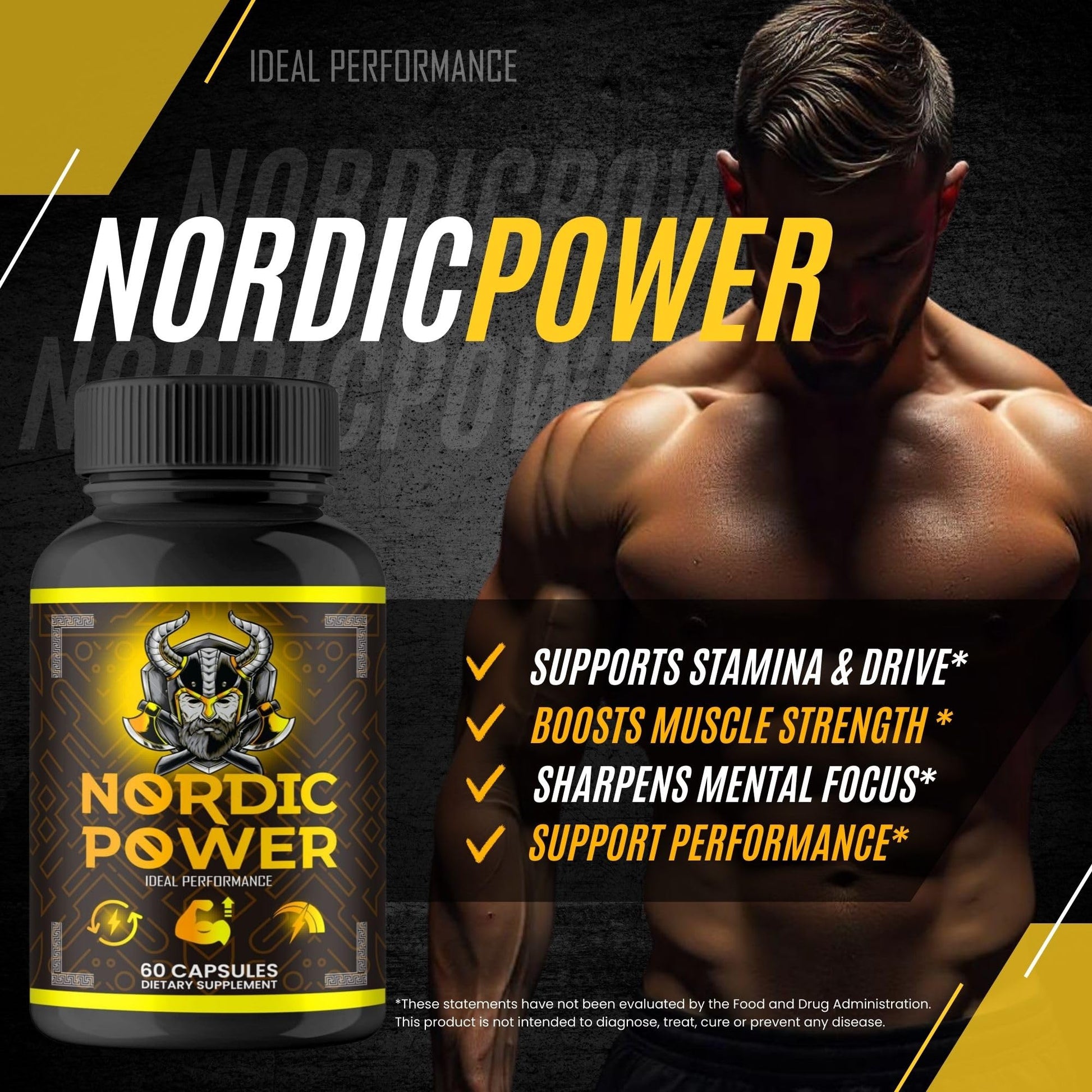 Nordic Power Pills, Official Nordic Power Capsules - Maximum Strength Energy, Stamina and Performance, Premium Formula to Support Overall Well-Being, Natural NordicPower Pastillas Review (2 Pack) IDEAL PERFORMANCEAu supplements