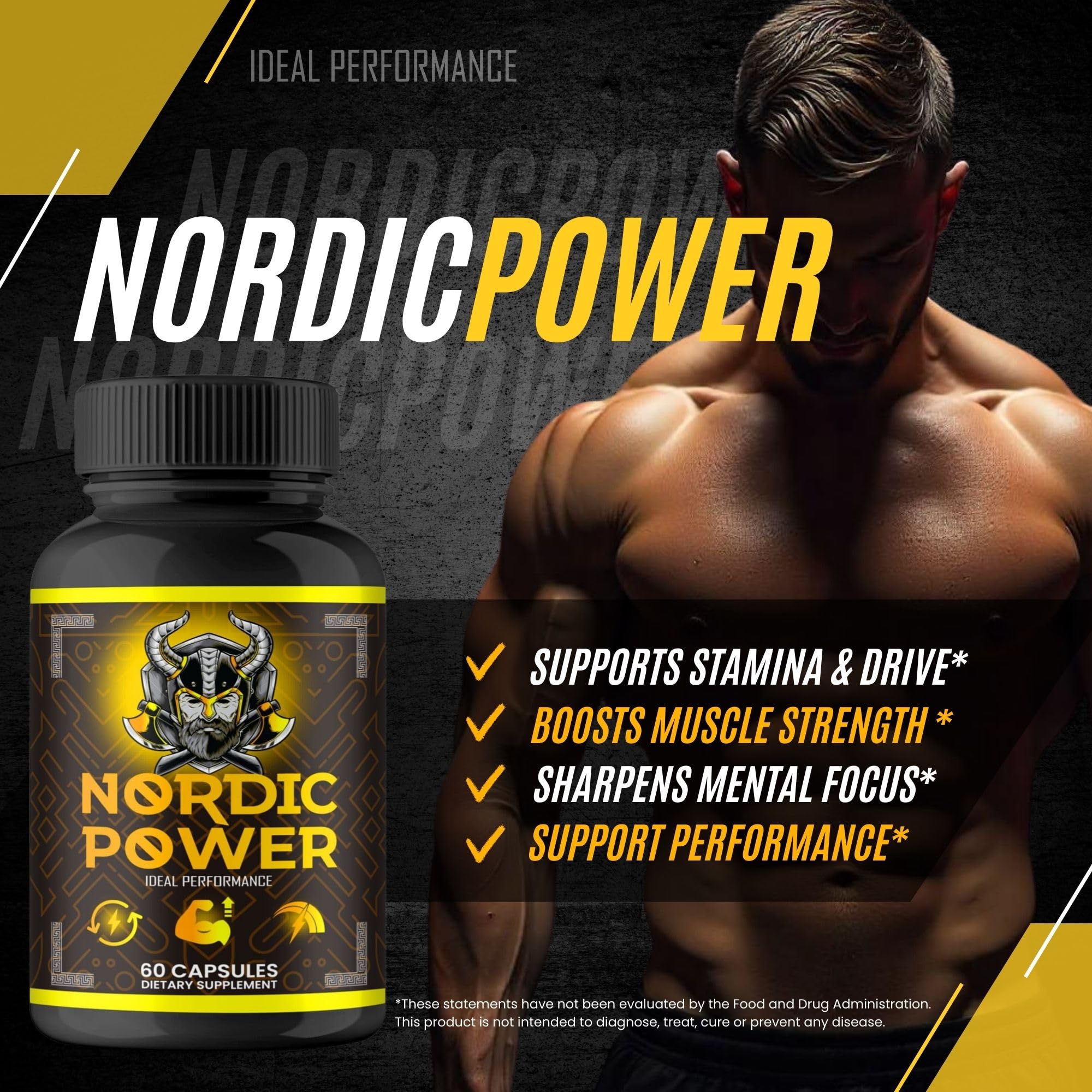 Nordic Power Pills, Official Nordic Power Capsules - Maximum Strength Energy, Stamina and Performance, Premium Formula to Support Overall Well-Being, Natural NordicPower Pastillas Review (2 Pack) IDEAL PERFORMANCEAu supplements