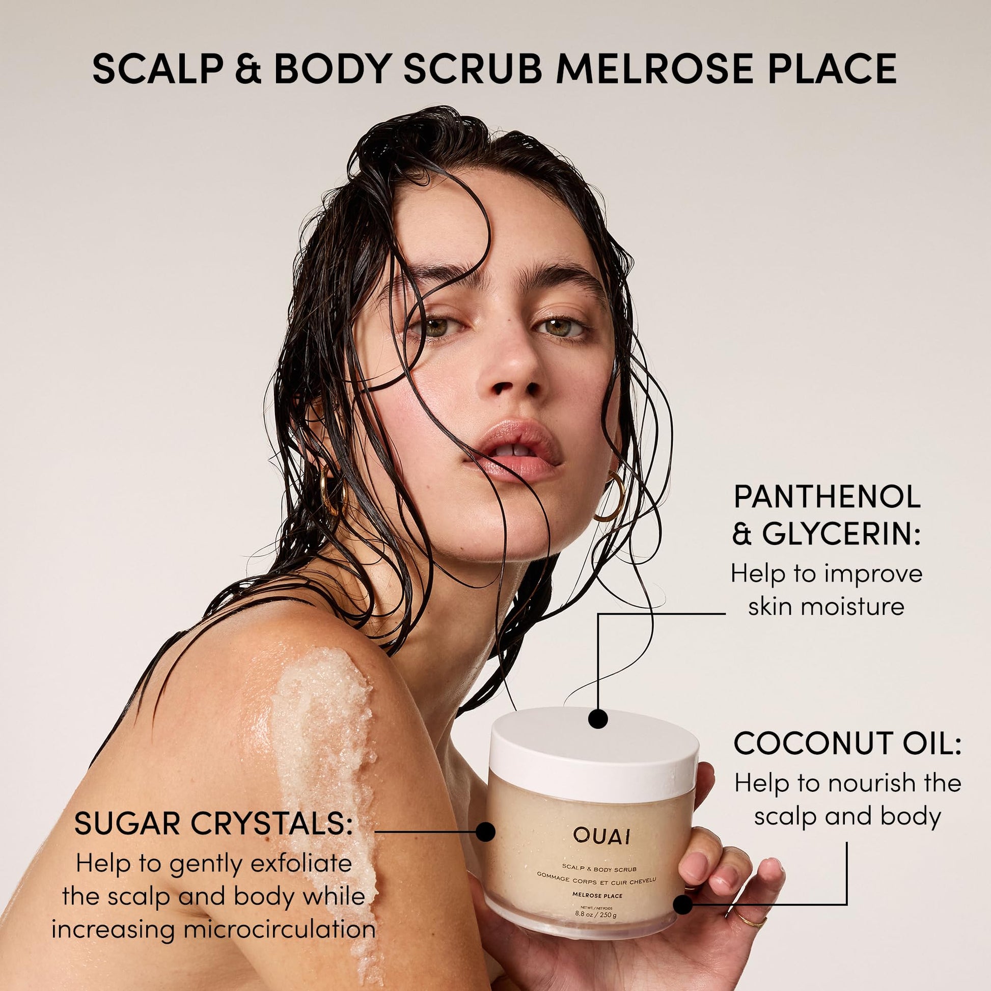 OUAI Hair Care Set - Clarifying Shampoo & Exfoliating Scalp Scrub - Deep Cleansing & Balancing - Hair Care Kit with Detox Shampoo & Travel Size Sugar Scrub for Scalp (2 Count) OUAIAu supplements