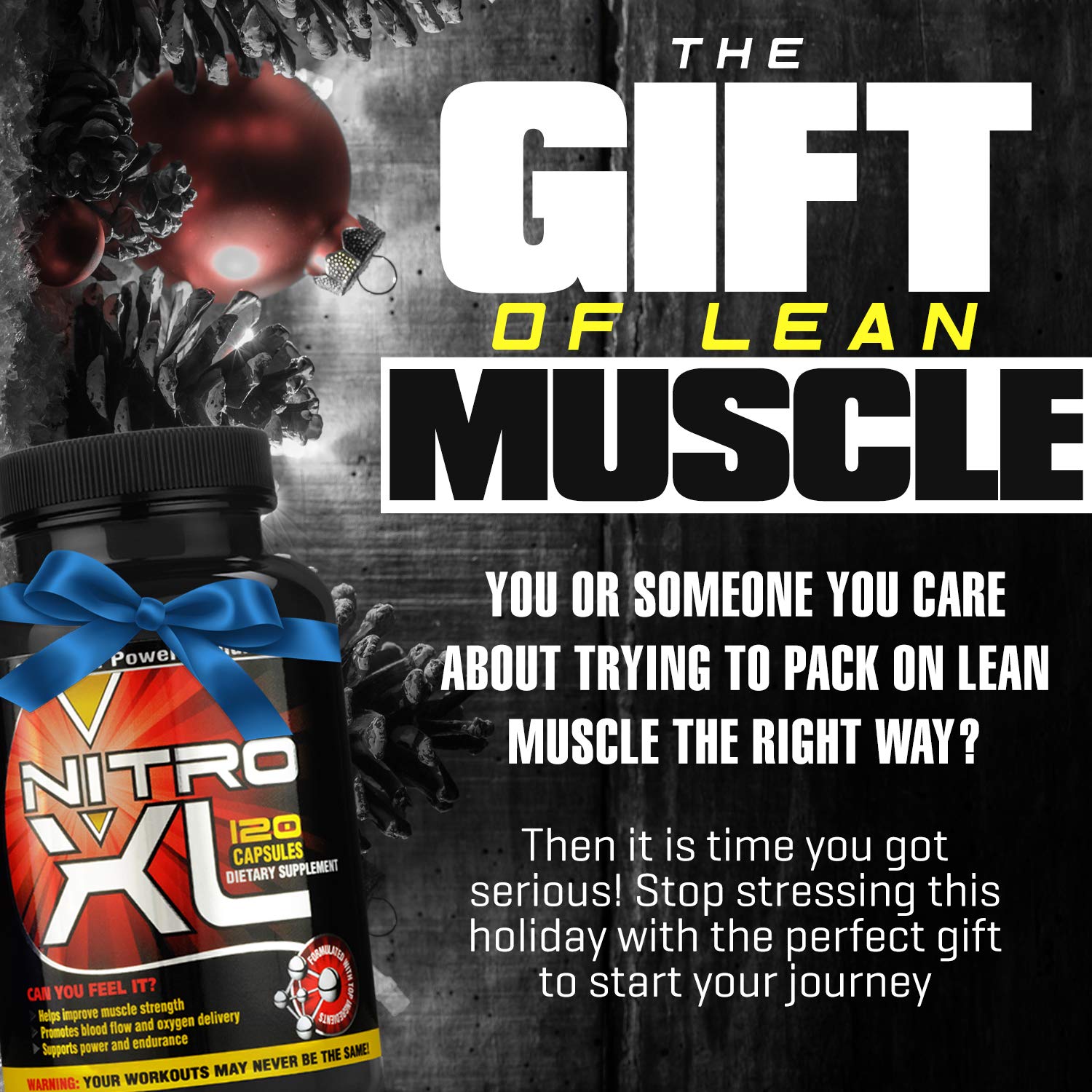 Nitro XL | Nitric Oxide Bodybuilding Supplement – with L-Arginine | Build Muscle Mass Nitro XLAu supplements