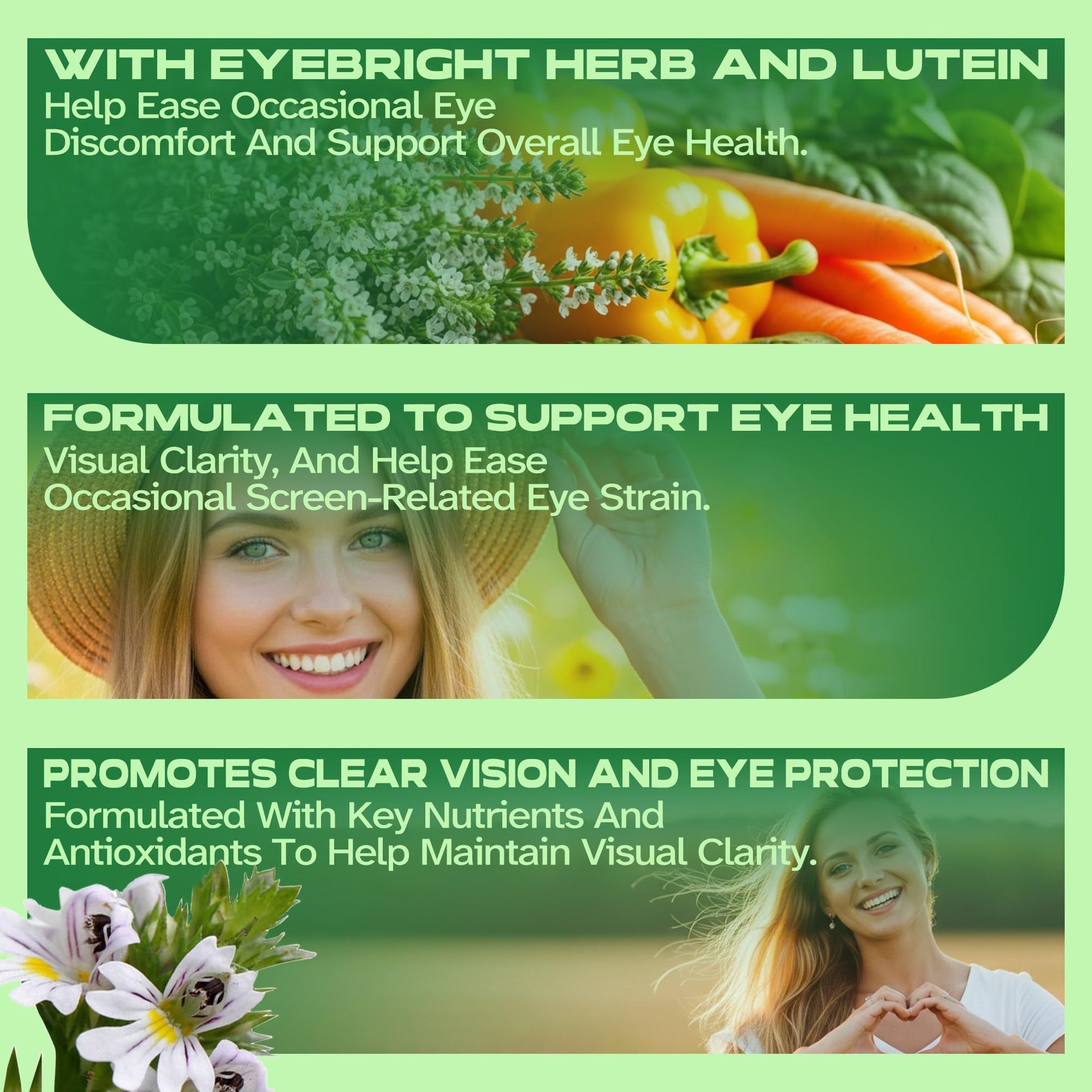 Vitalumina Eyebright Herbal Liquid with Organic Euphrasia, Lutein, Bilberry, Blueberry & Goji – Plant-Based Vegan Supplement for Adults – 4 fl oz VitaluminaAu supplements
