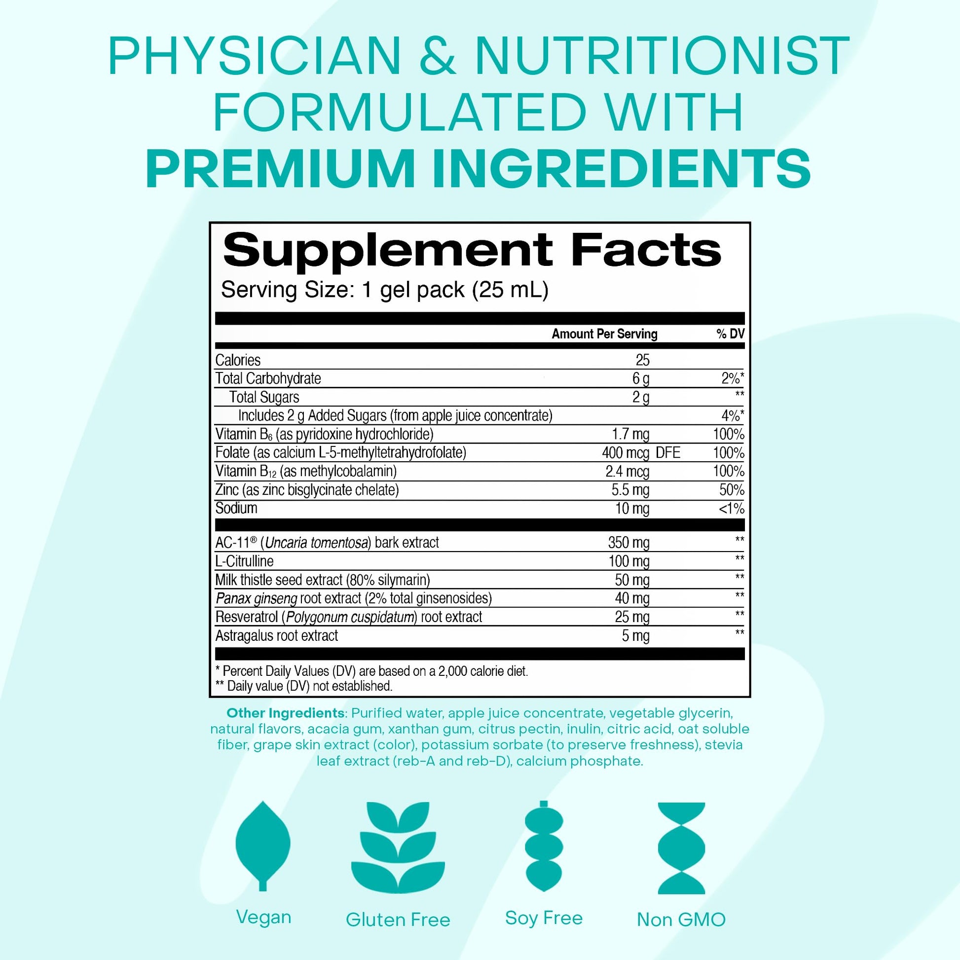 HealthyCell Telomere Length Supplement - Anti-Aging Telomere Lengthening Supplements with Phytonutrients & Vitamins for Cellular Health - AC-11, Astragalus & Resveratrol - 30 Gel Packs, Grape Flavored HealthycellAu supplements