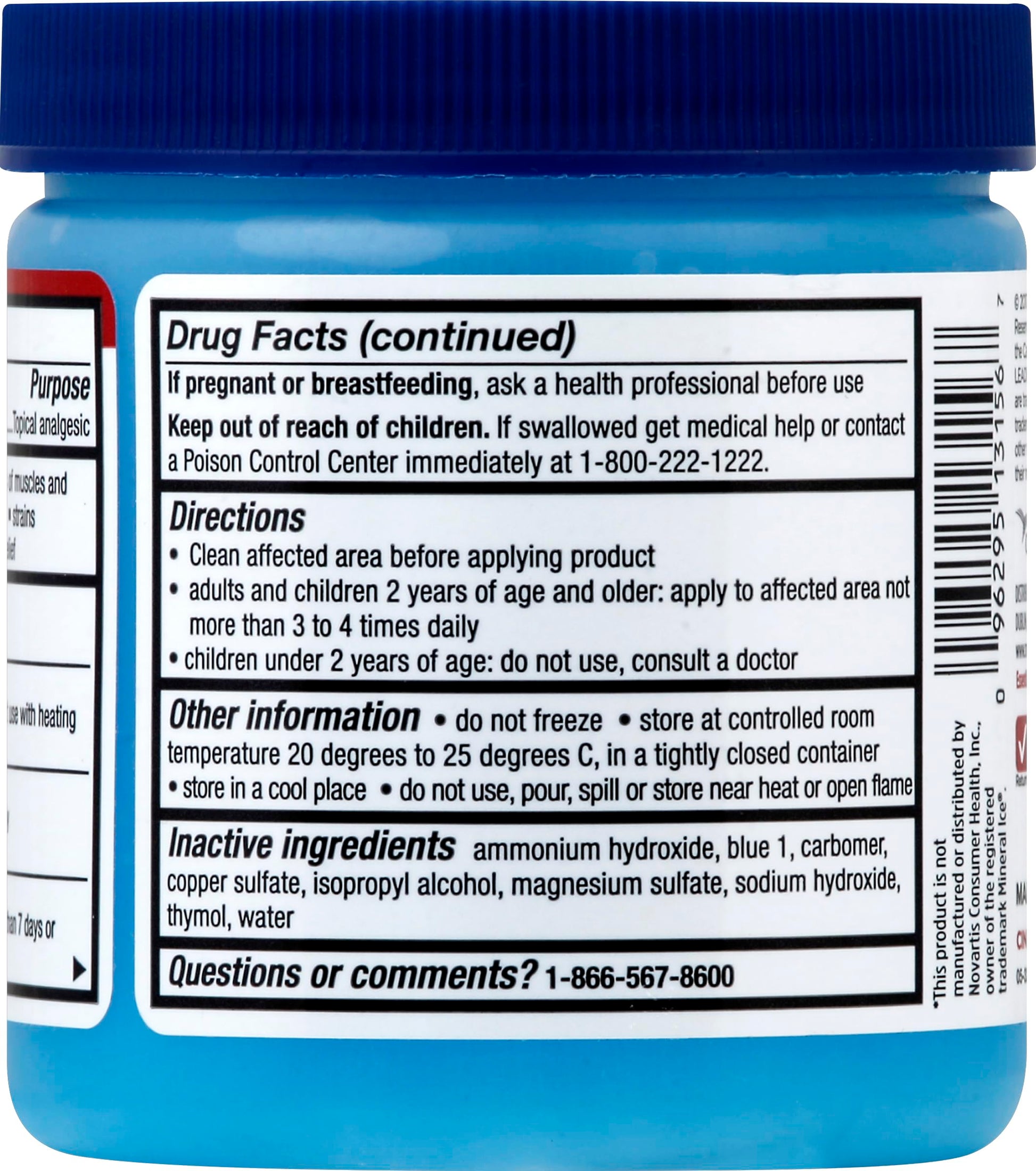 LEADER Ice Blue Gel Pain Relieving Greaseless Fast-Acting Topical Analgesic Cooling Therapy Muscle Joint Long-Lasting Relief Backache Arthritis Sports Injuries soothes Aches 8oz. Each (Pack of 5) LeaderAu supplements